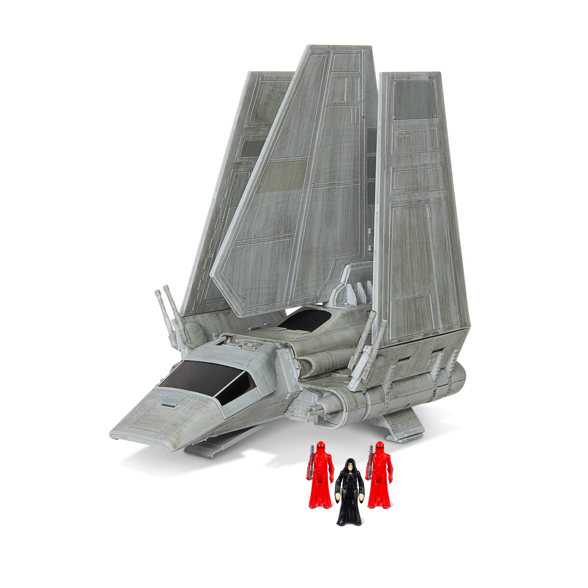 Star Wars Micro Galaxy Squadron Imperial Shuttle - 7-Inch Starship Class Vehicle with Three 1-Inch Micro Figure Accessories