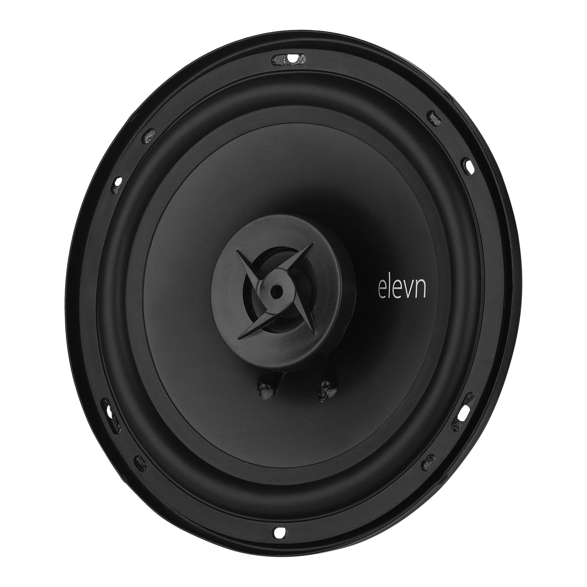 elevn Elite High Performance 2 Way 6 Coaxial Car Speaker with Inbuilt PEI Car Tweeter and HOP Woofer 320W MAX Pair (Black)