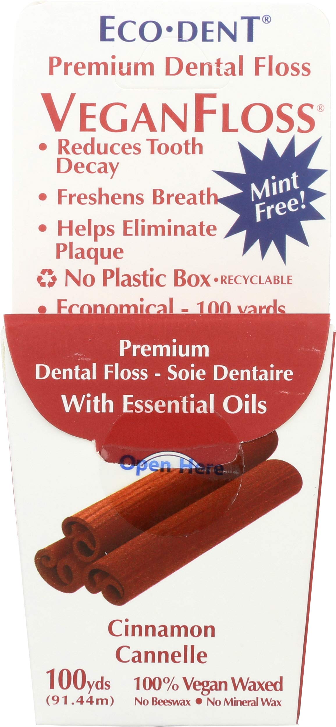 ECO-DENTVeganfloss Premium Dental Floss Cinnamon