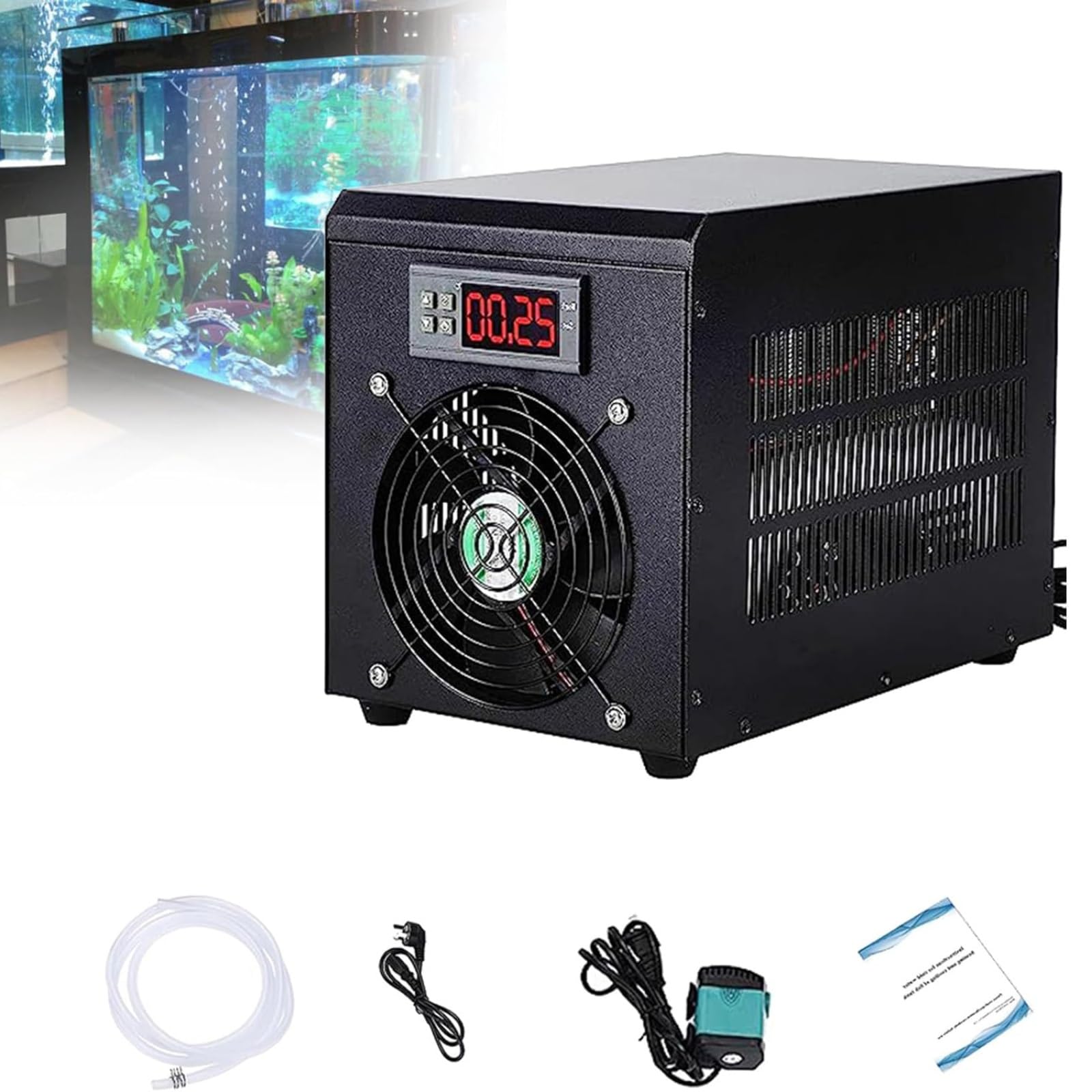 Aquarium Water Chiller 60 L/160L Water Cooling Heating Machine for Home Aquarium Fish Shrimp Coral Jellyfish Breeding Aqua Culture Hydroponics with Pump & Hose (Color : Cold, Size : 60 liters)