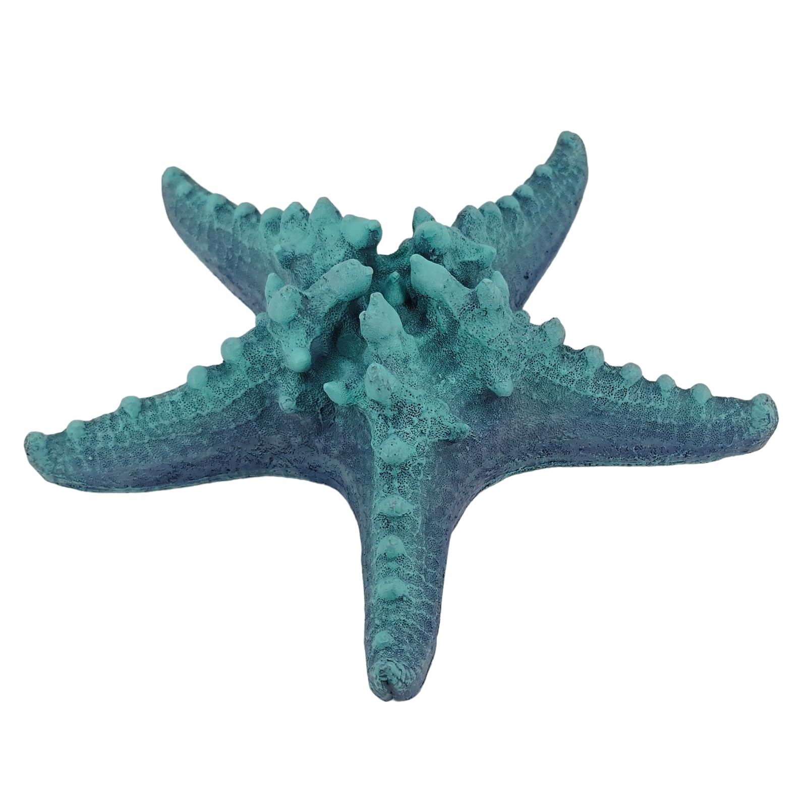 Starfish Tabletop Decorative Blue Centerpiece, Craft from Real Starfish, Handmade Resin Sea Starfish Beach Style for Nautical Coastal Ocean Themed Home Accent Decor