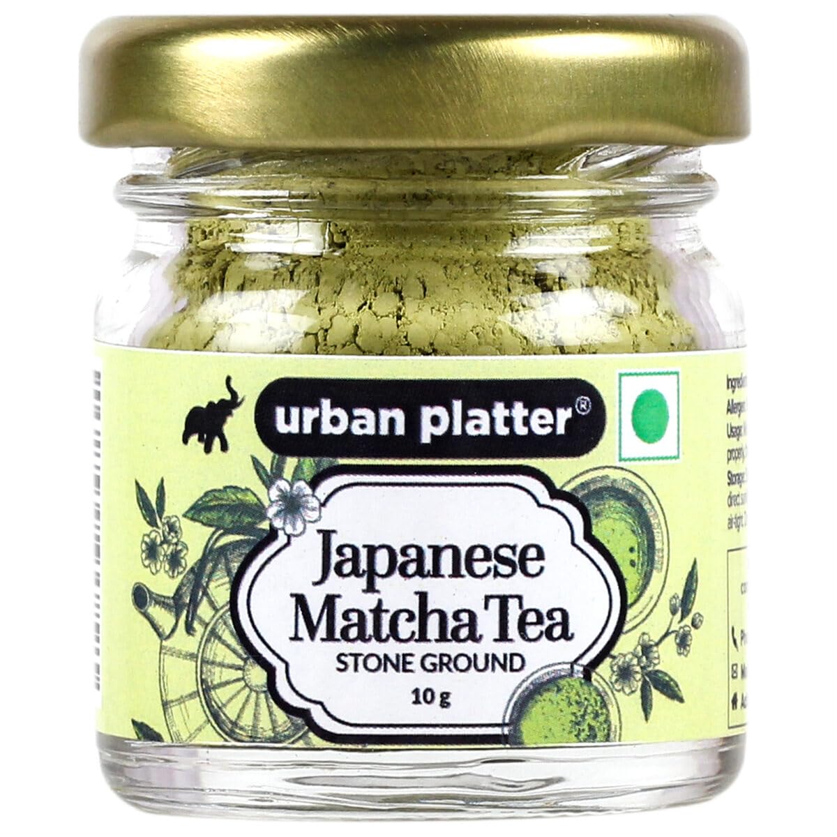 Urban Platter Japanese Matcha Green Tea, 10g [Culinary Grade | Superfood| Fine Stone Ground |High in Anti-oxidants]