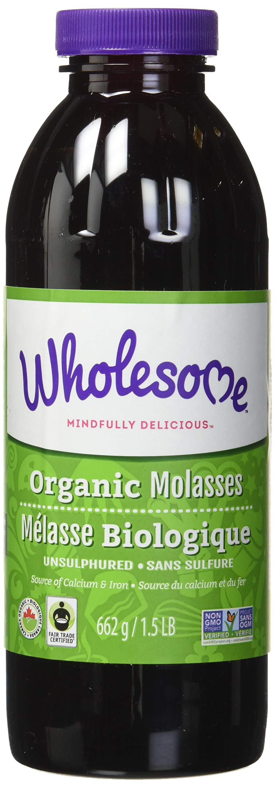 WholesomeSweeteners, Blackstrap Molasses, 24 oz