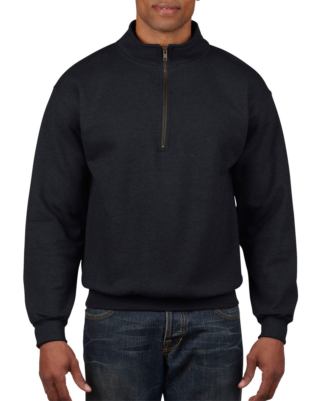 GildanUnisex Adult Fleece Quarter-Zip Cadet Collar Sweatshirt, Style G18800