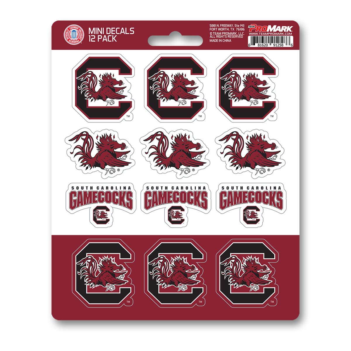 FANMATS NCAA Unisex-Teen Decal Set Mini 12 Pack