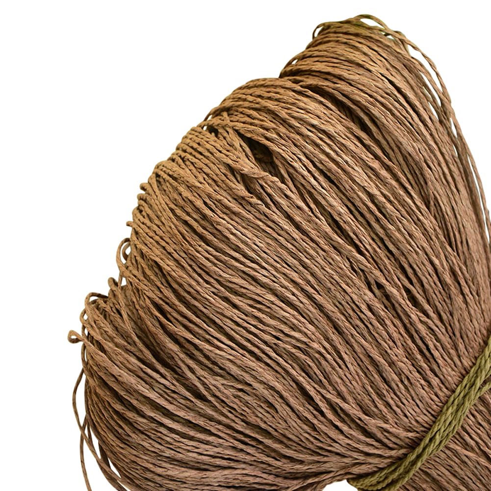 ECYC500g Natural Raffia Yarn, Raffia Straw Yarn Knitting Crochet Yarn Summer Hat Yarn Raffia Thread for Crochet Knitting,04