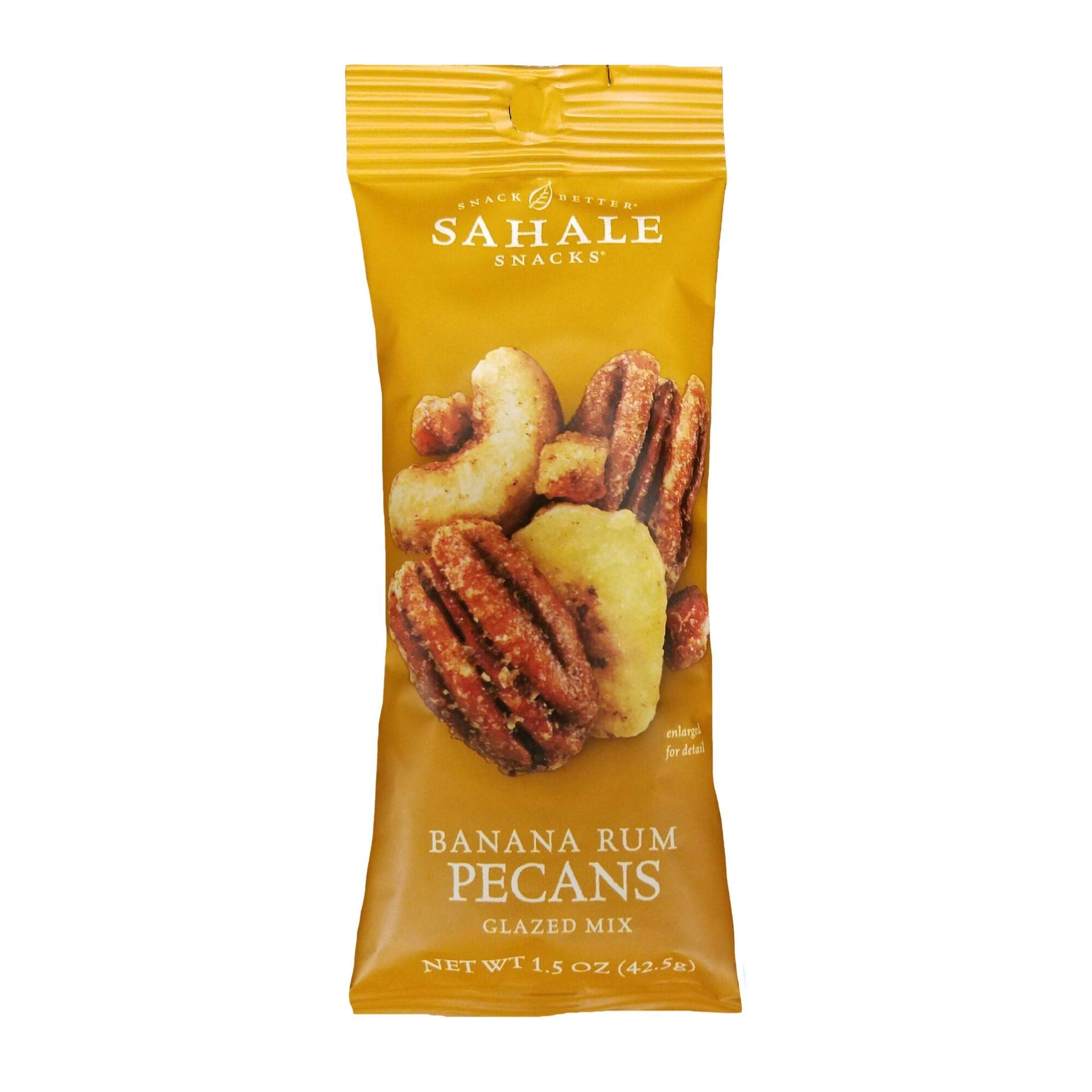 Sahale SnacksGlazed Mix, Banana Rum Pecans 1.5 Ounce (Pack of 9) 13.5 Ounce