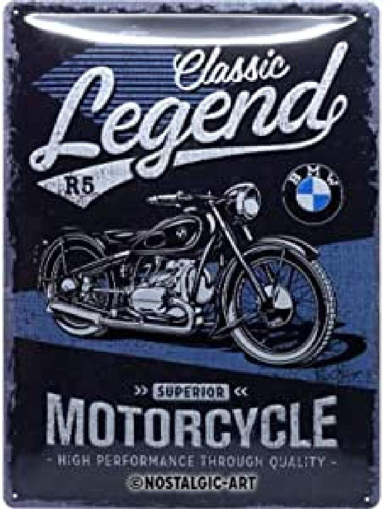 Nostalgic-Art Retro Tin Sign – BMW – Classic Legend – Gift idea for car accessoires fans, Metal Plaque, Vintage design for decoration, 30 x 40 cm