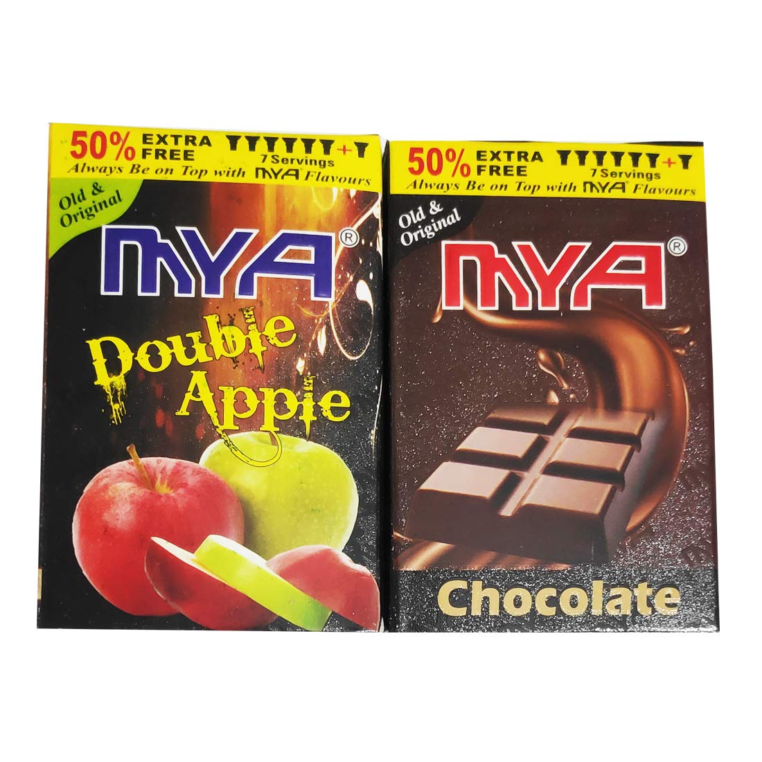 ASHDIM Set of Two (2) Chocolate and Double Apple Hookah Flavour (Pack of 2)