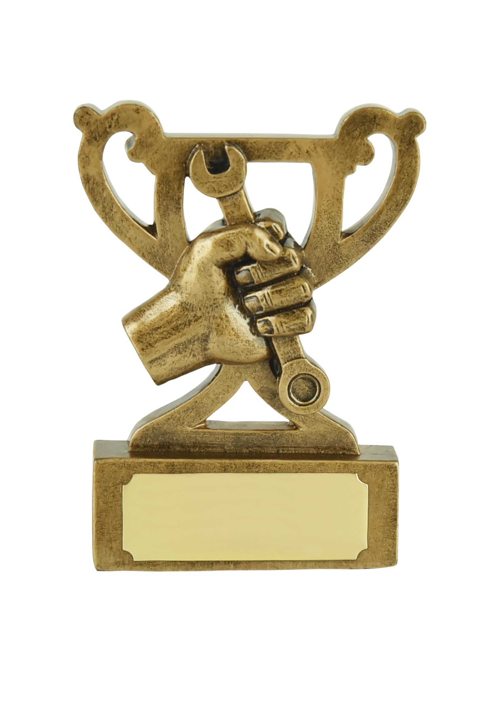 Fix It Gold Trophy Prize - Repair Wizard, Reward Hardwork, Mechanic, Mr Fix It, Spanner, You're a Star, Brilliant Work, Achievement, Teamwork, Success, Trade Workers, Support, Thank You Award