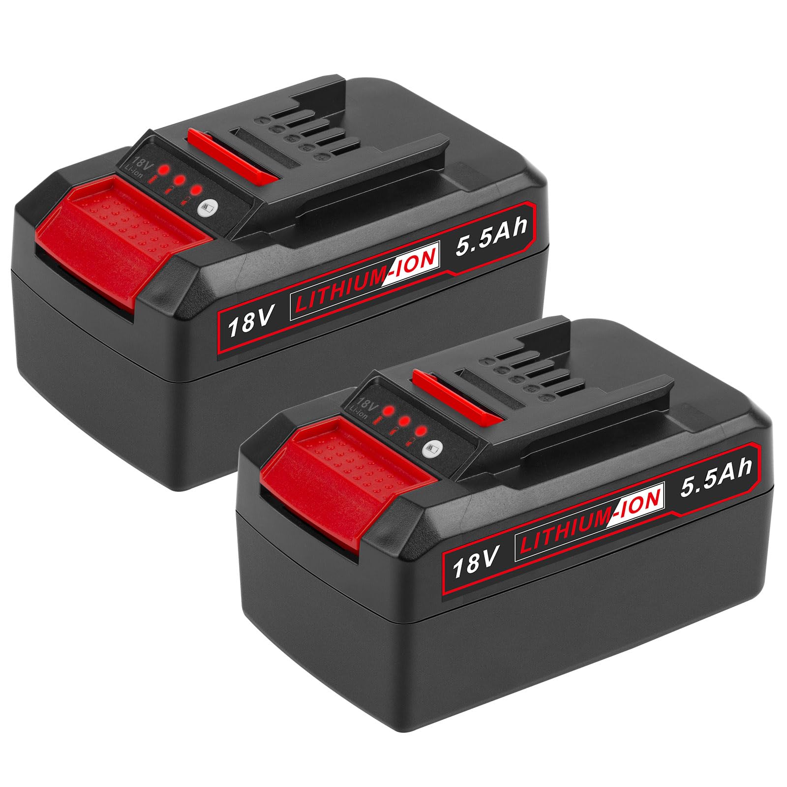 Labtec 2 Packs 5500Ah Replacement Battery for X-Change Power, Compatible with All 18V and Power X-Change Family Tool Battery with LED Indicator