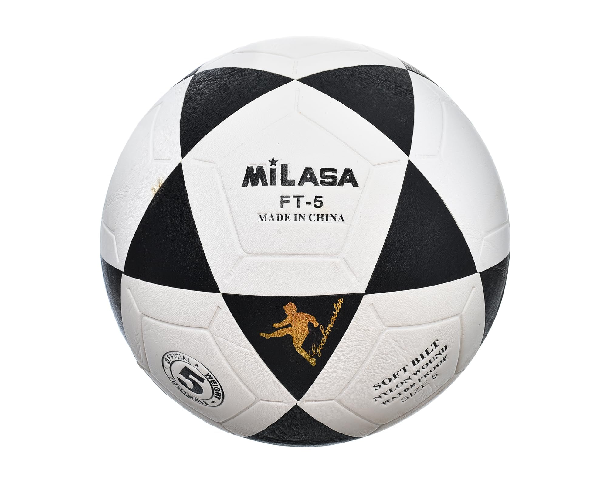 FIFA Mikasa Football Official Size 5 For Better Experience - White Black