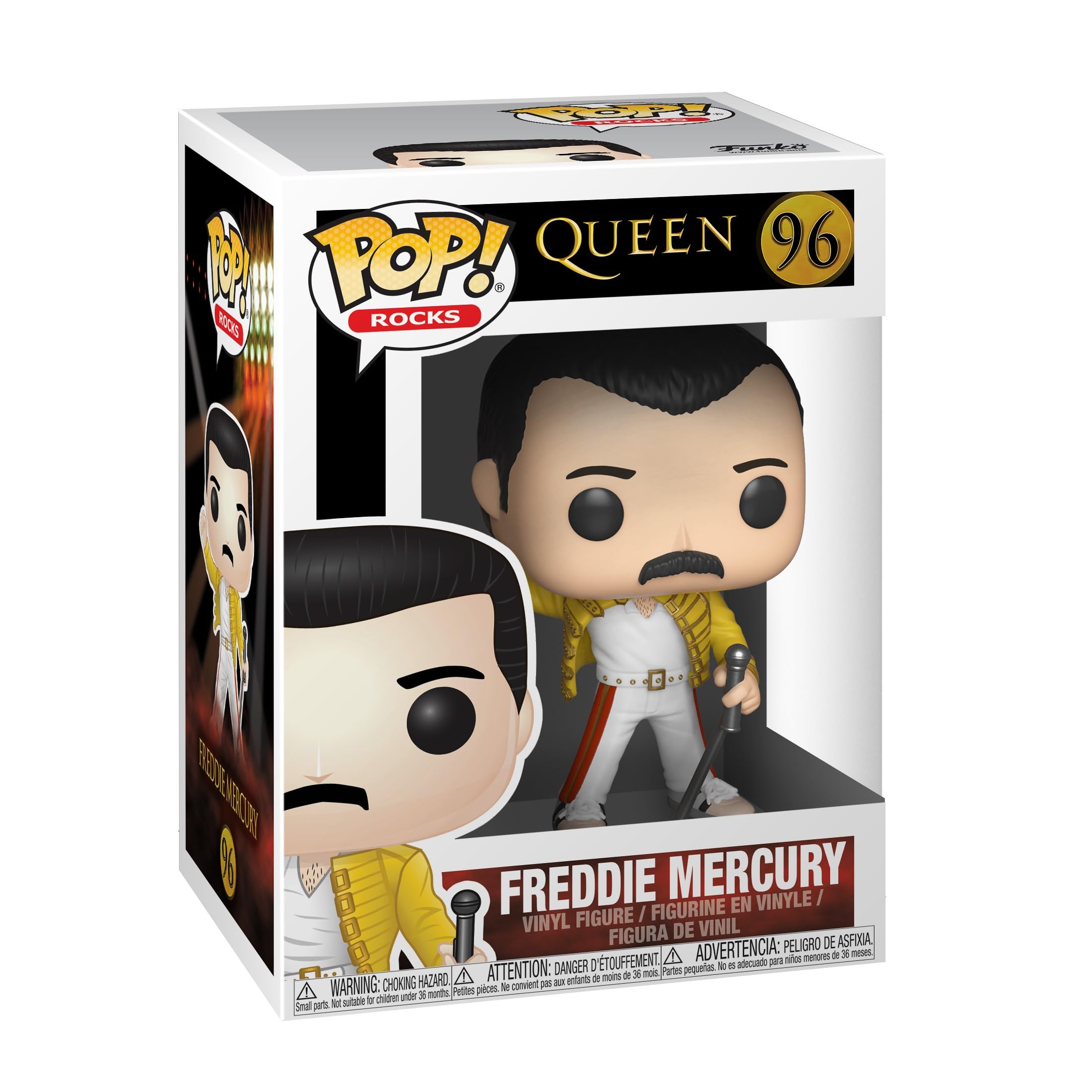 Funko Pop! Rocks: Queen-Freddie Mercury Wembley 1986 - Collectable Vinyl Figure - Gift Idea - Official Merchandise - Toys for Kids & Adults - Music Fans - Model Figure for Collectors and Display