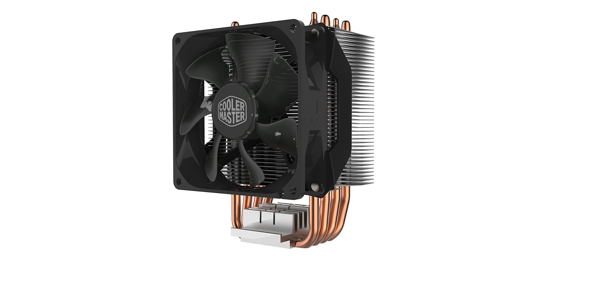 Cooler Master Hyper H412R Compact CPU Air Cooler, 95mm PWM Fan, 4 Copper Direct Contact Heat Pipe for AMD Ryzen/Intel LGA1200/1151 Silver