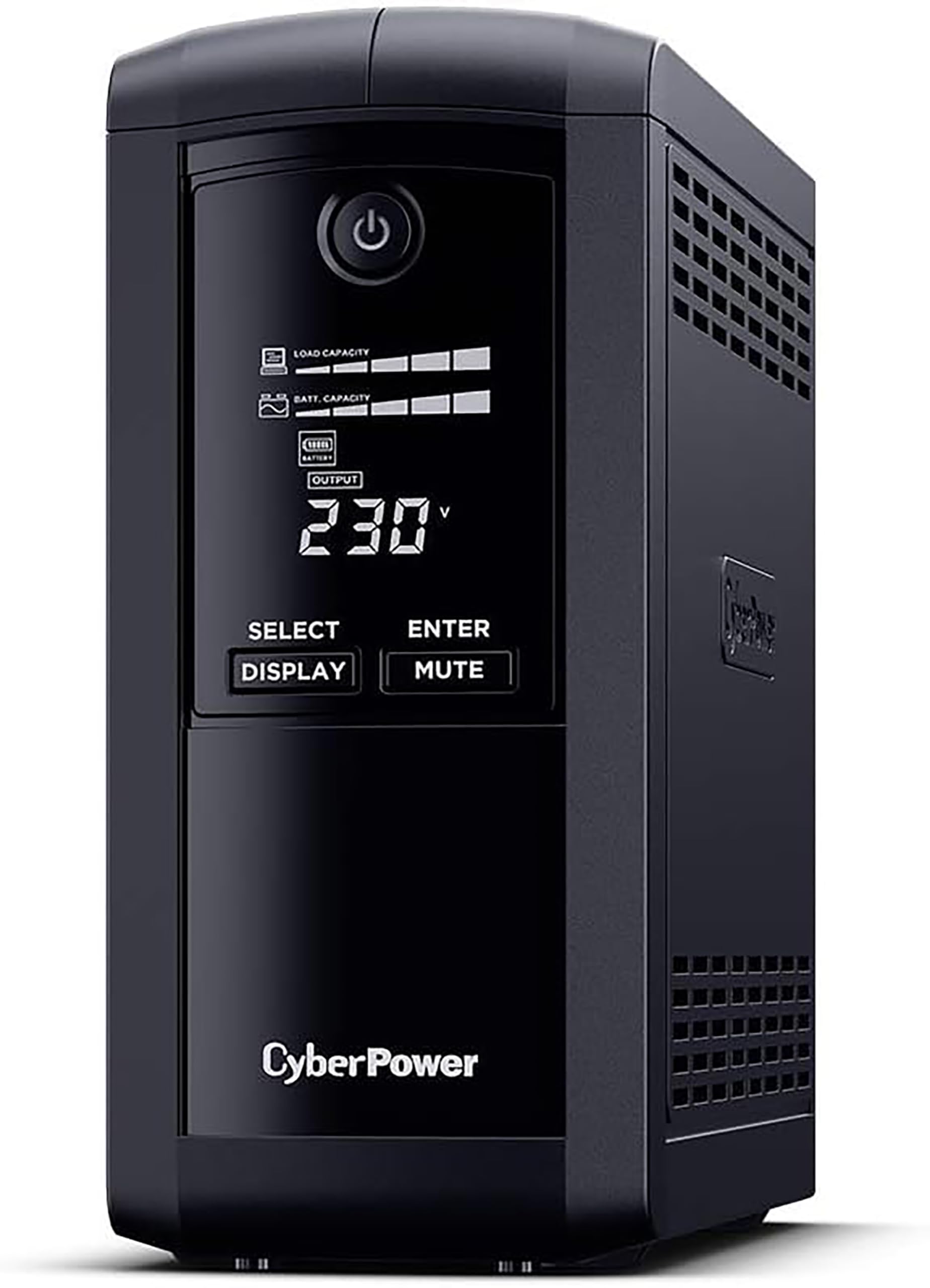 Cyberpower VP1000EILCD Value PRO 1000va/550w Tower LCD UPS, 6xIEC Outlets and AVR, Black