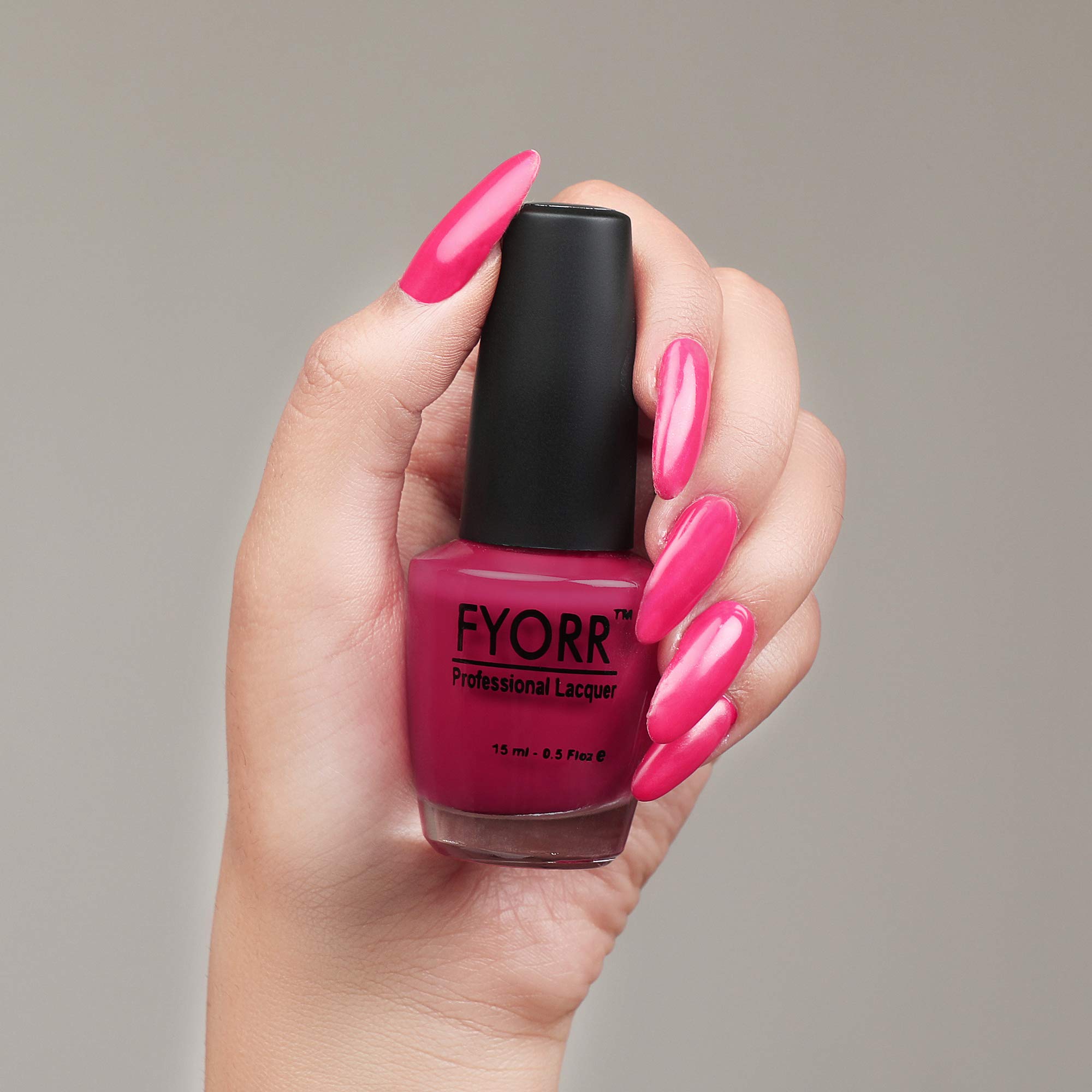 FYORR® Long Lasting Nail Polish, 15 ml (Sexy Pink)