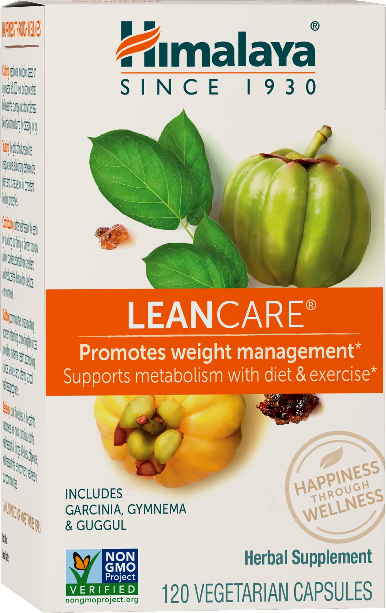 HimalayaLeanCare with Garcinia Cambogia for Weight Management, 600 mg, 1 Month Supply, 120 Caplets