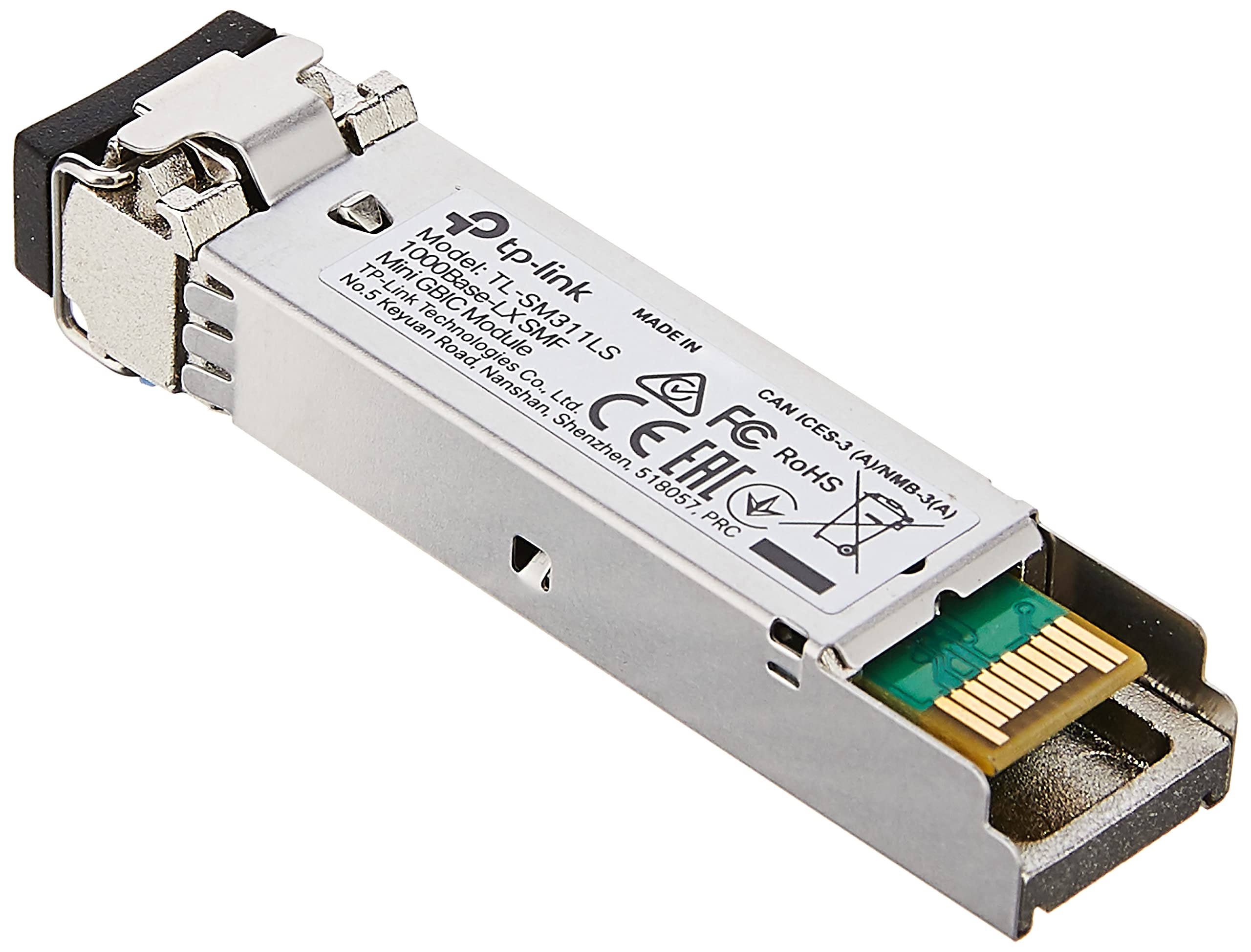 Tp-Link Gigabit Sfp Module | 1000Base-Lx Single-Mode Fiber Mini GBic Plug And Play Lc/Upc Interface Up To 10Km Distance (Tl-Sm311Ls)