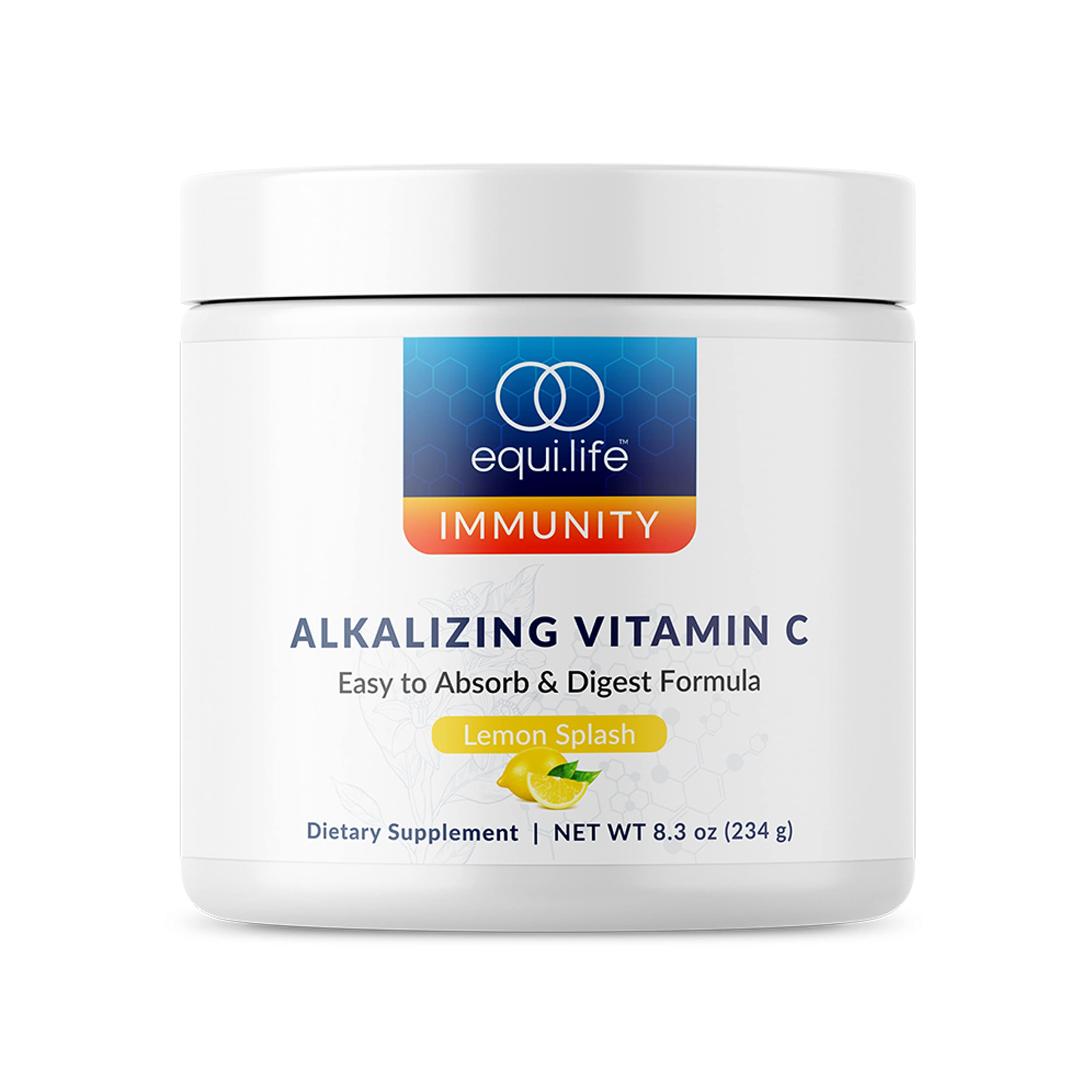 EquilifeAlkalizing Vitamin C, Immune Support Supplement, Potassium Magnesium Supplement, Rich in Calcium, May Help Boost Energy, Promotes Natural Moisture in Skin, Powdered,Easy-to-Use (8.3 oz)