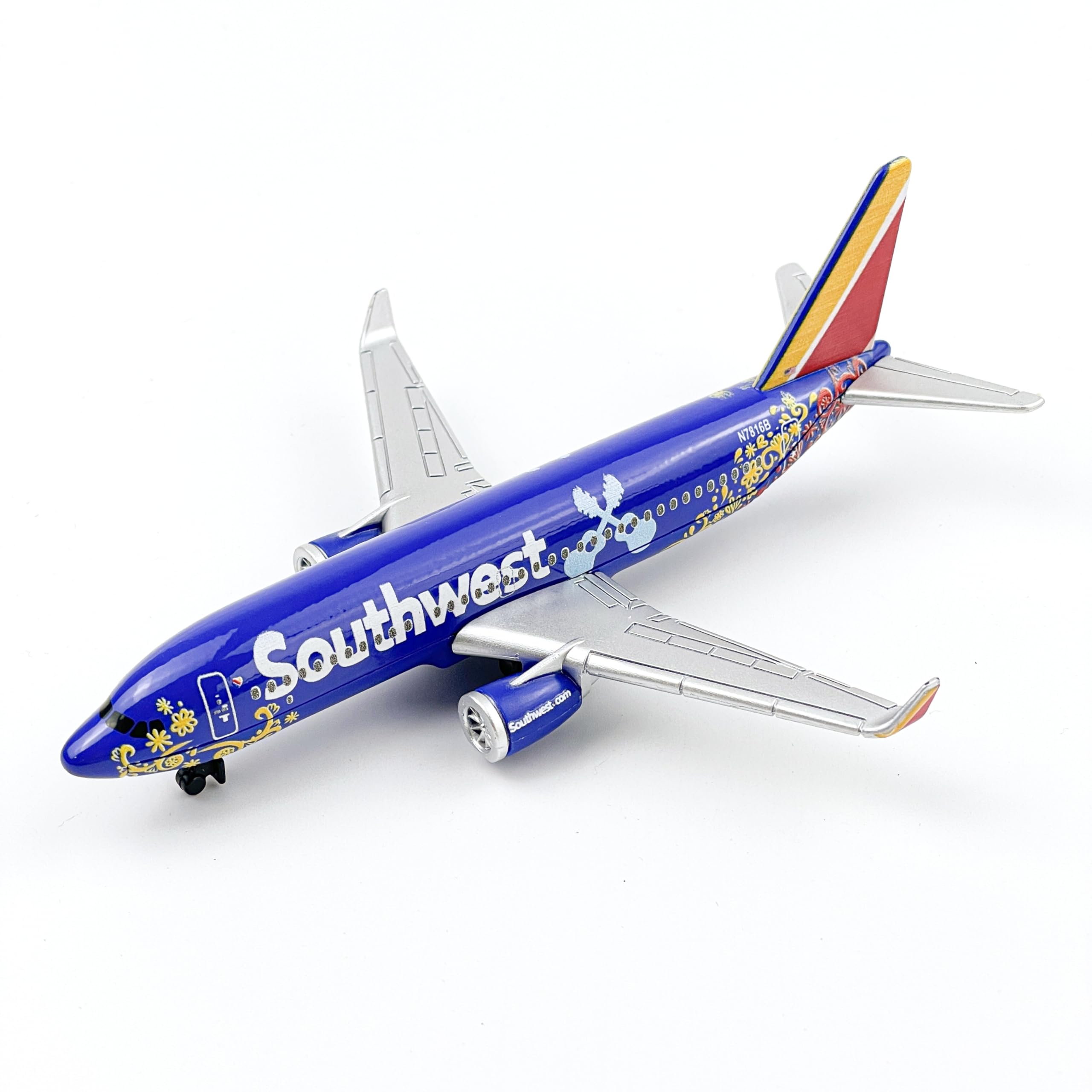 Southwest N7816B Airplane Model, Die-cast Metal Planes Aircraft Suitable for Collection and Display