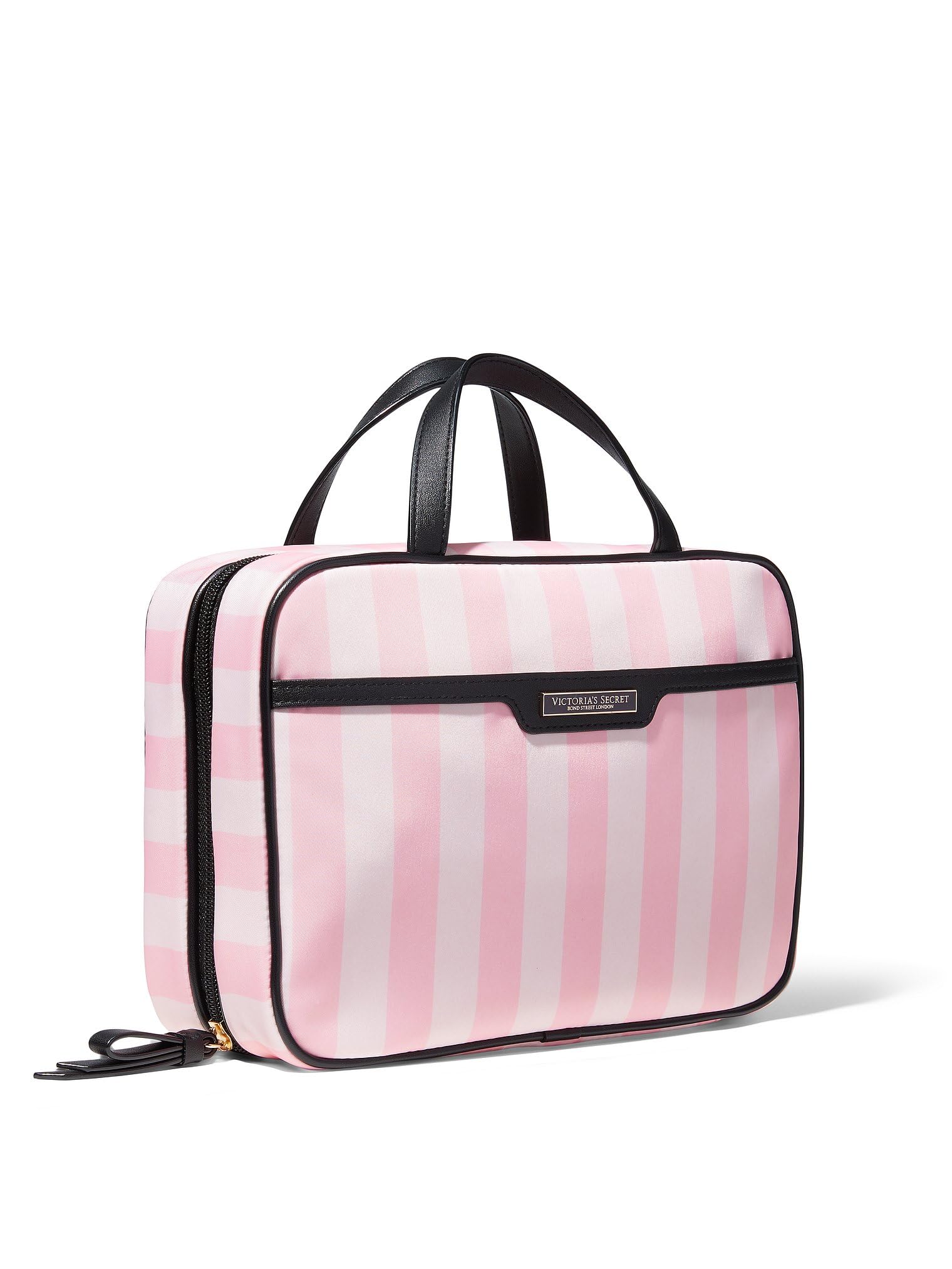 VICTORIA'S SECRETJetsetter Hanging Cosmetic Case, Pink Iconic Stripe, One-Size, Cosmetic Bags