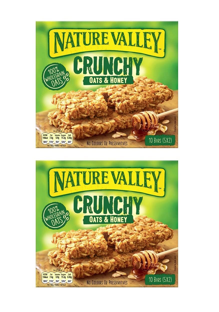 Natures Valleys Oats & Honey Cereal Bars (Pack Of 2), 210g (Imported)