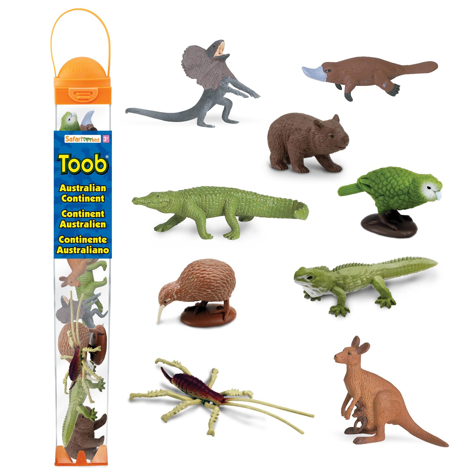 Safari Ltd. Australian Continent Toy Figures | TOOB Collection | Non-Toxic and BPA Free | Toy Animals | Suitable for Ages 3 and Up