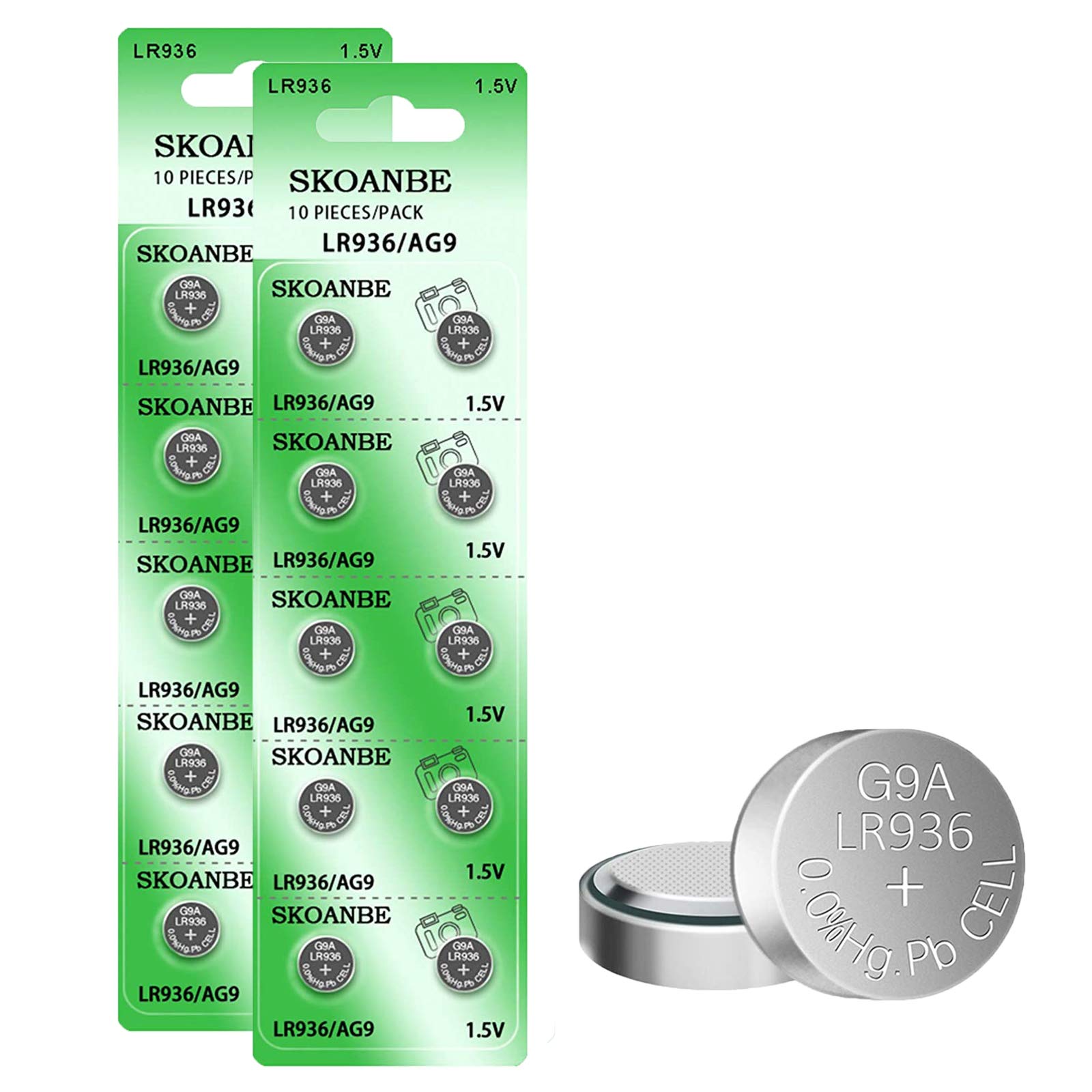 SKOANBESR936SW 394 1.55V Watch Battery(20-Pack)