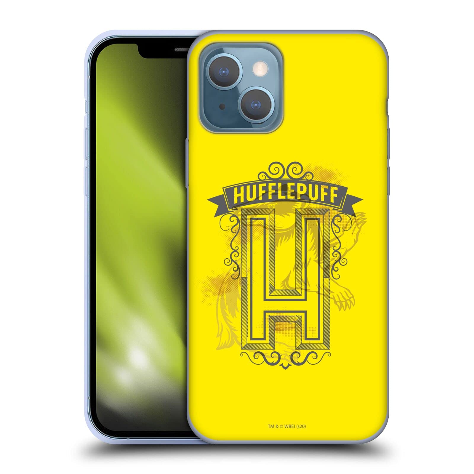 Head Case Designs Officially Licensed Harry Potter Hufflepuff 2 Deathly Hallows XVIII Soft Gel Case Compatible with Apple iPhone 13