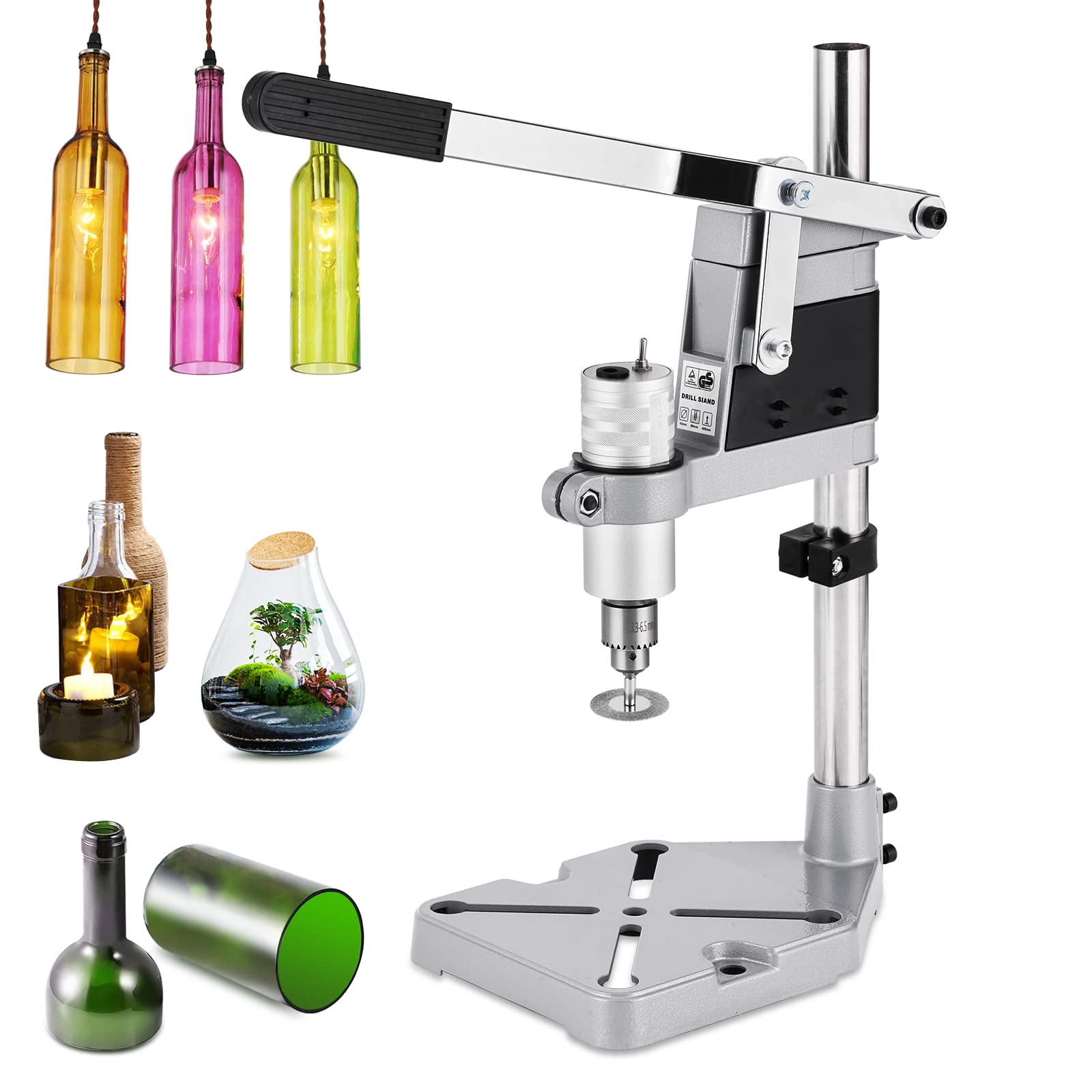 Meticuloso Electric Glass Bottle Cutter Electric Bottle Cutting Machine Electric DIY Bottle Cutter Kit for Various Wine Bottles, DIY Creative Crafts Decoration