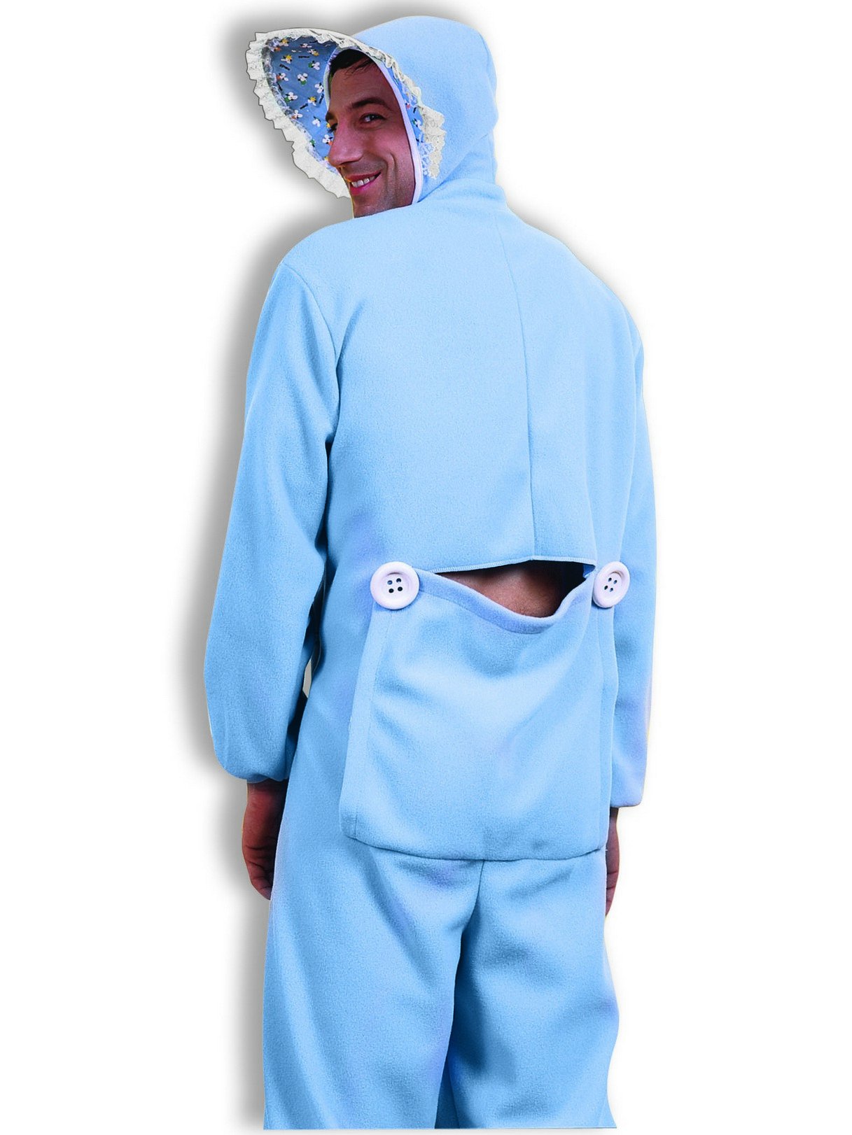 Men's Blue Jammies Costume, Blue/White, One Size