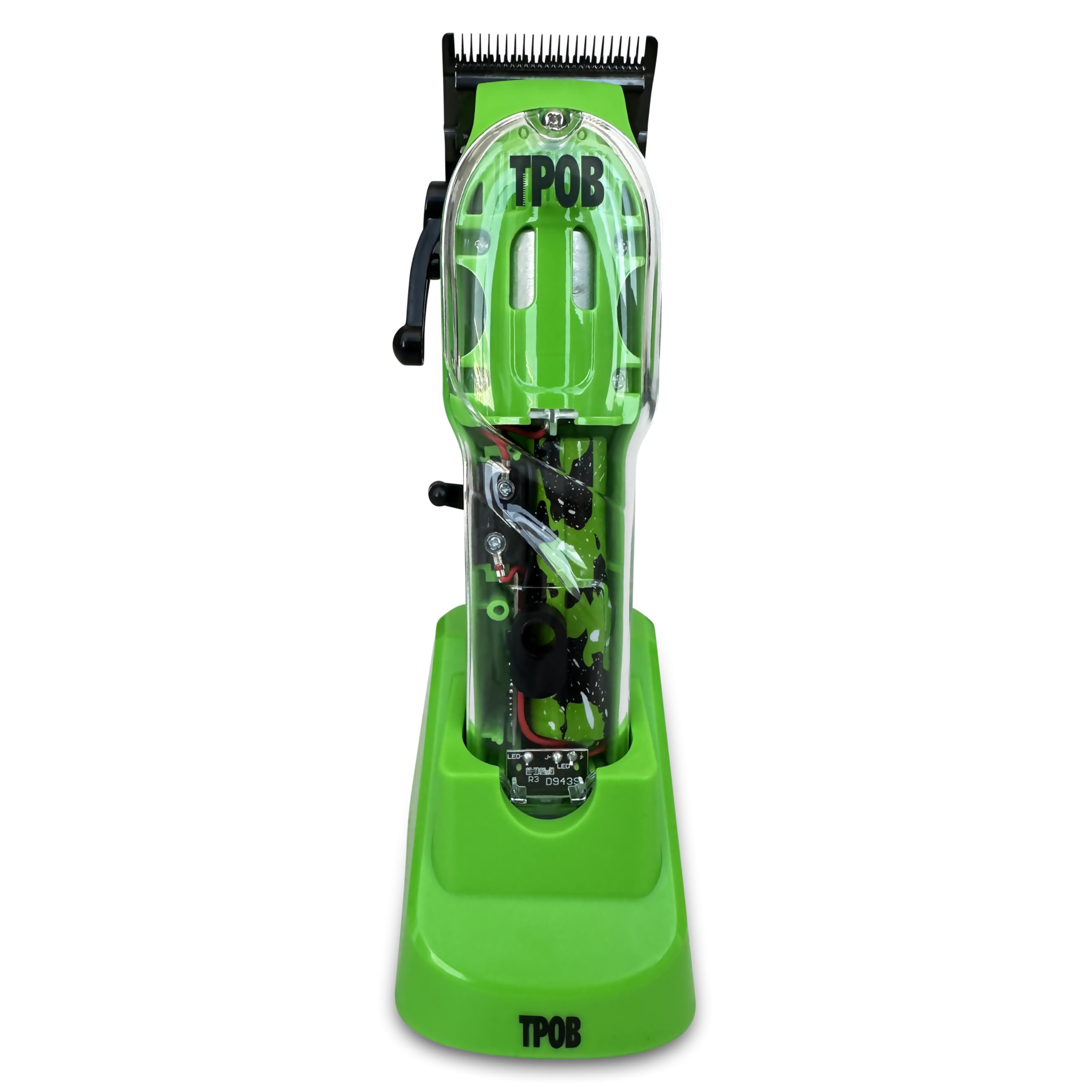 TPOB Slime 2 Barber Hair Clippers for Men 6800 RPM with Matte Green Case and X Fade Blade