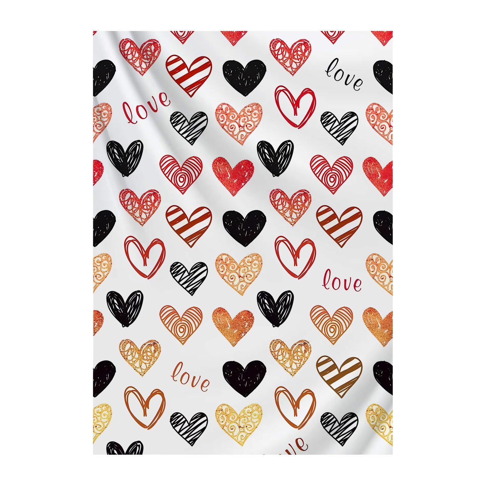 Wrap Your Loved One In Warmth And Romance With Our Pink Valentine'S Day Fleece Blanket Khc602 (A, One Size)