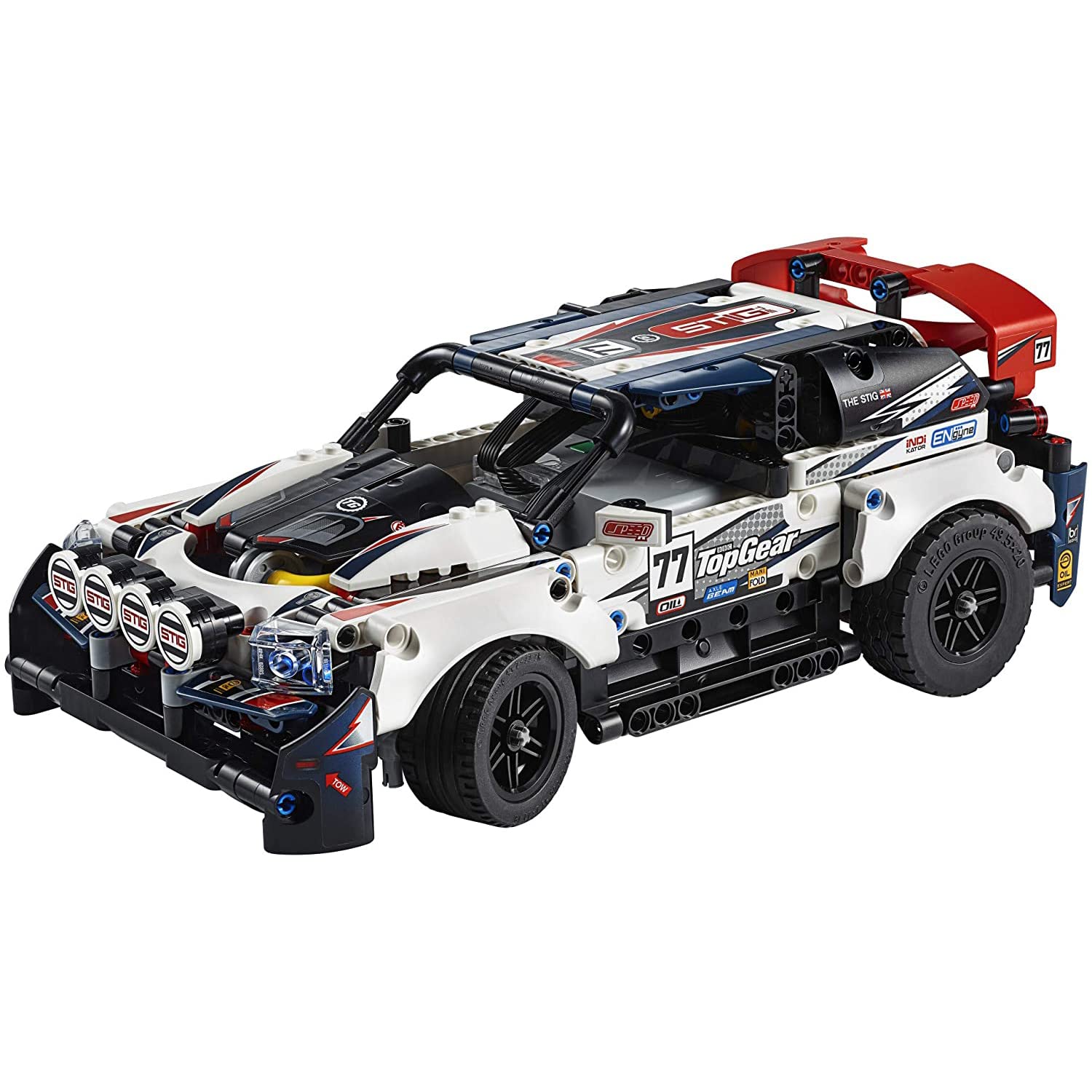 LEGO Technic App-Controlled Top Gear Rally Car 42109 Racing Toy Building Kit (463 Pieces)