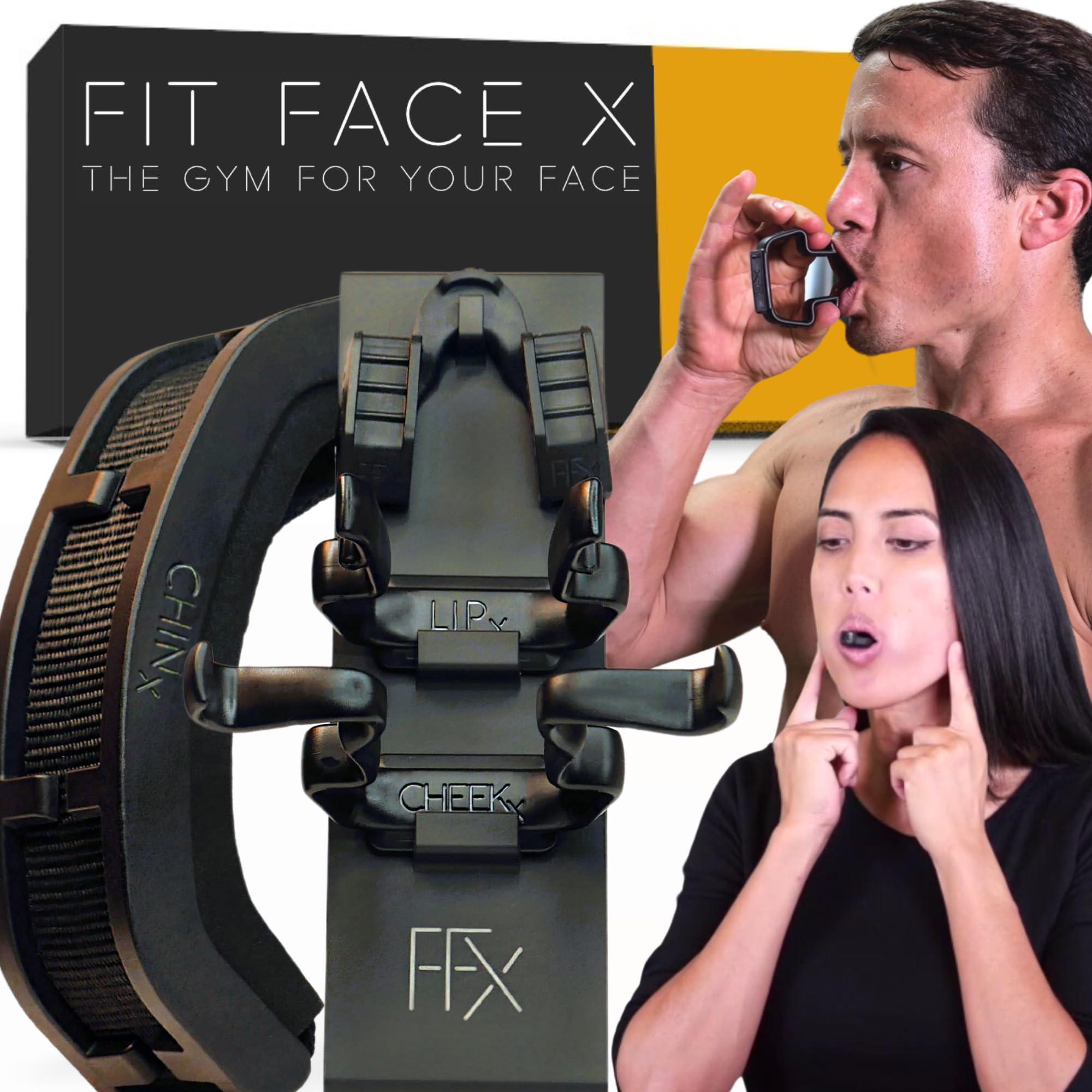 WORLDS FIRST FACE SCULPTING GYM -4 Tools Working Out Over 60 Face Muscles/Face Lift In a Box/Fully Sculpt Your Cheeks, Neck, Jowls, Jawline, lips, Chin & Neck. NEVER-SKIP-FACE-DAY