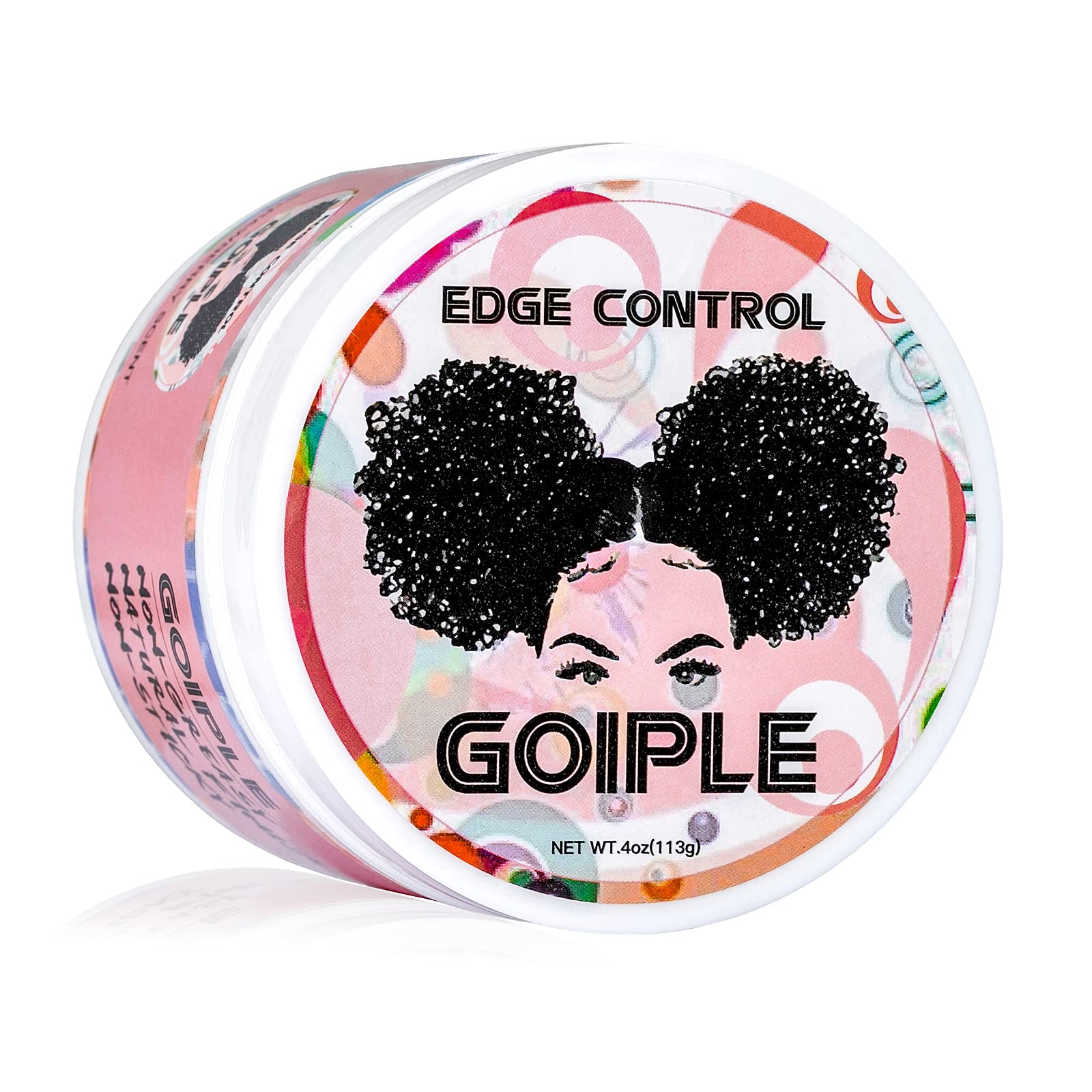 Edge Control Wax for Women Strong Hold Non-greasy Edge Smoother, Edge Wax Styling Tamer Edge Control for Black Hair No Flaking, White Residue, Shine and Smooth Strawberry Scent 4oz