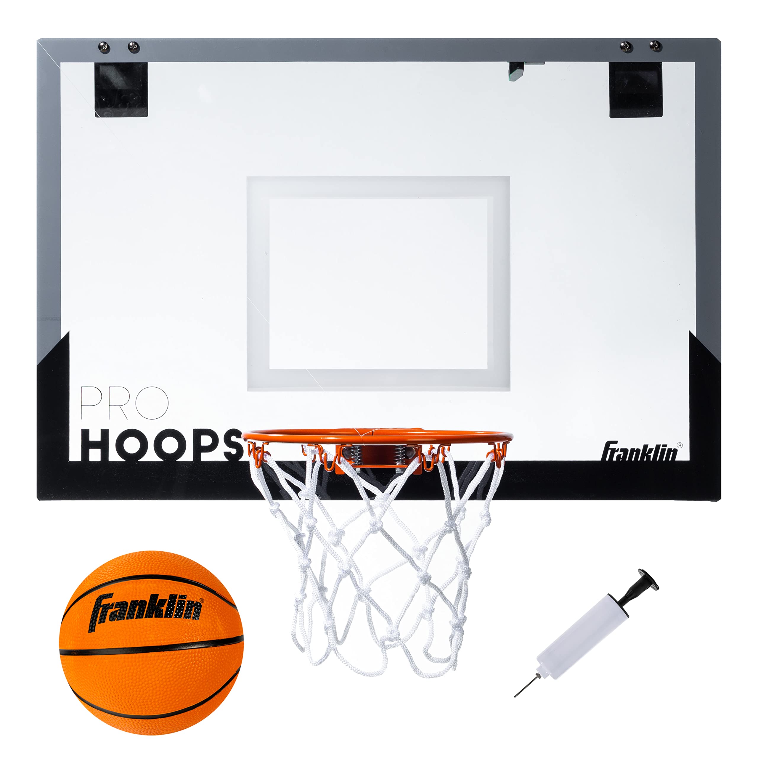 Franklin Sports Mini Basketball Hoops - Kids Indoor Over The Door Mini Hoop + Basketball Sets - Perfect Game Accessory for Bedroom + Office