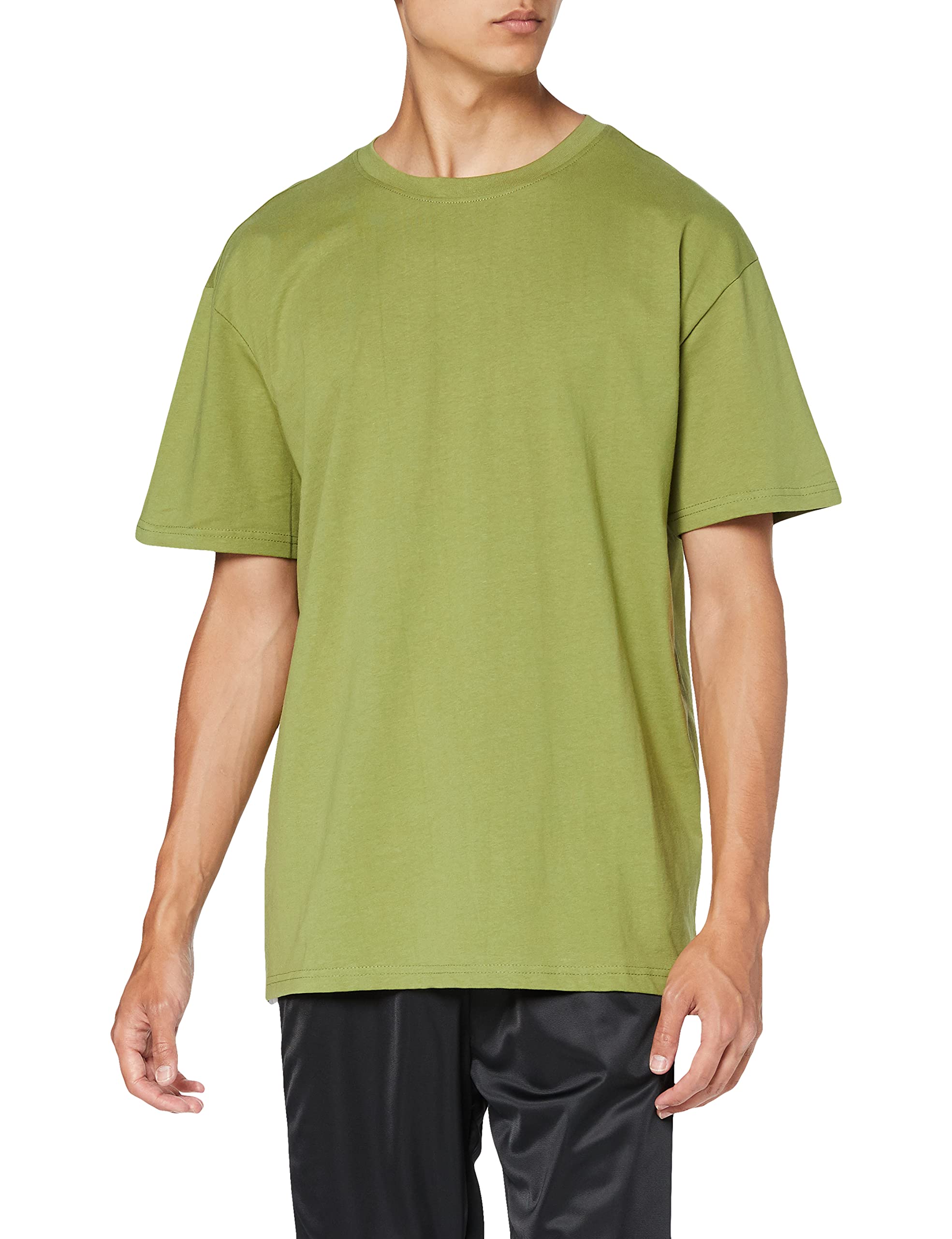 Urban ClassicsMen's Heavy Oversized Tee Wide Cut, Long Tee, Short Sleeves Shirt with Crew Neck, 100% Jersey Cotton (pack of 1)