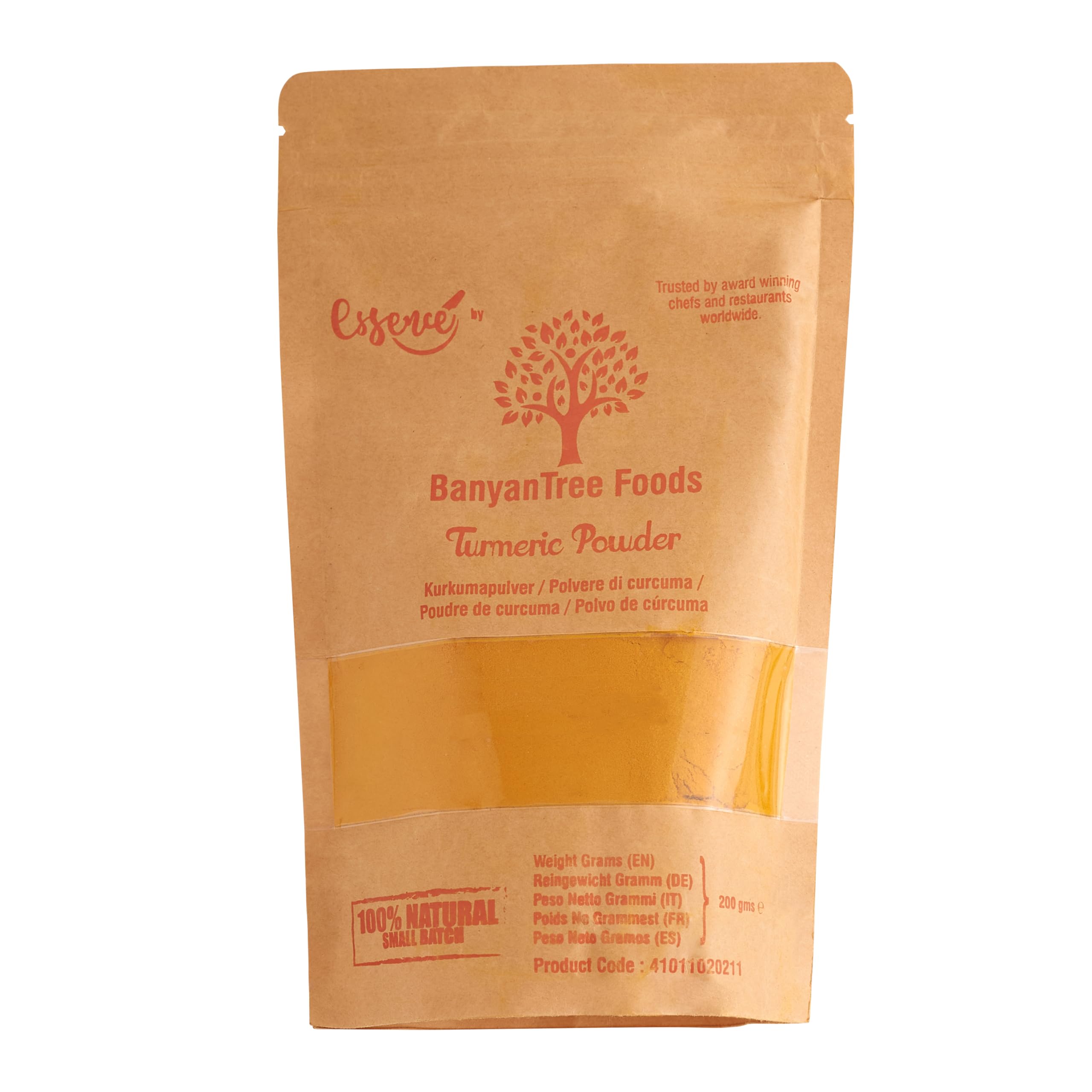 BanyanTree Foods Turmeric Powder 200g | Made from Turmeric Root | Pure | 100% Raw Turmeric | Indian Origin | Nutritious Curcumin