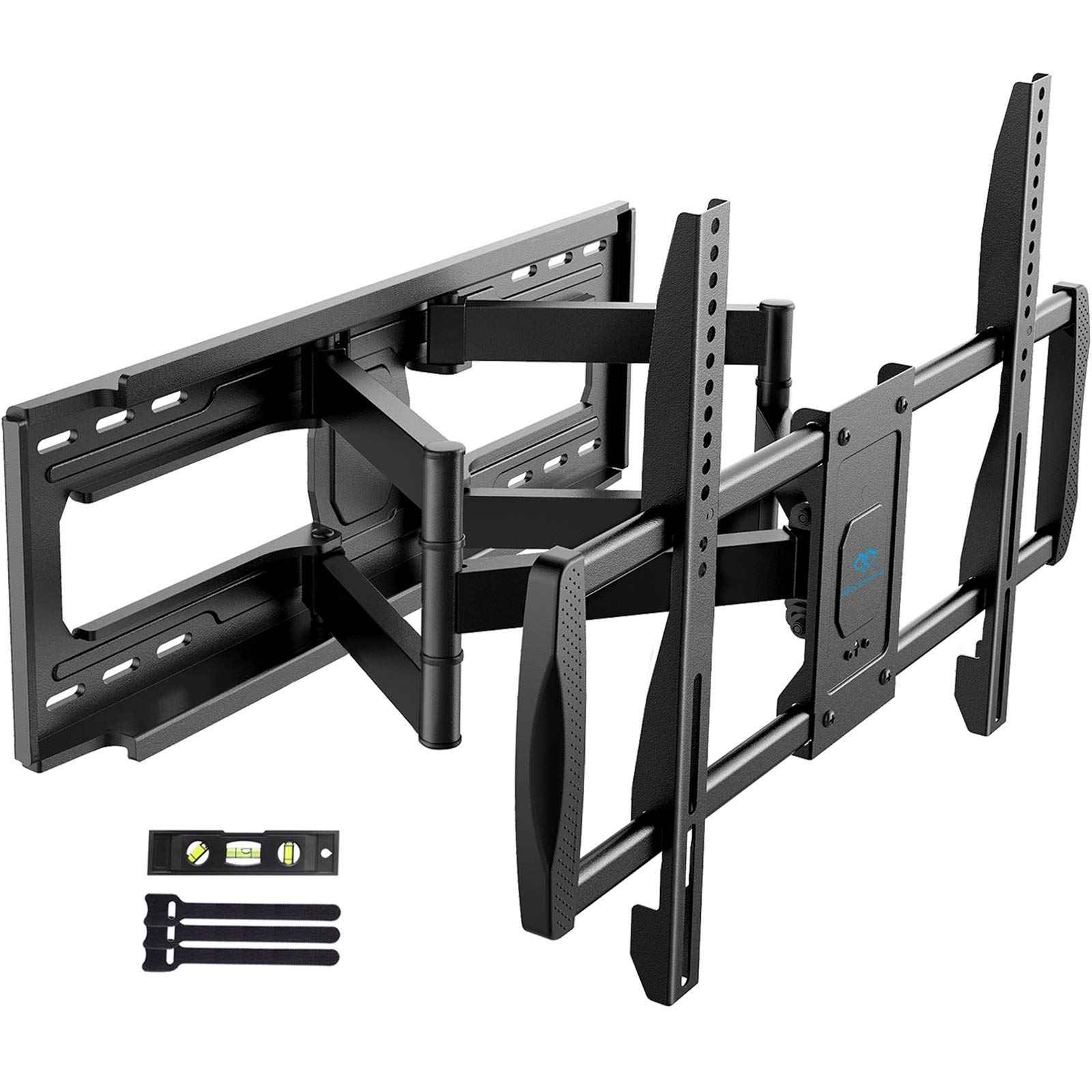 PERLESMITH TV Wall Mount Bracket Full Motion - Fits 16", 18" or 24" Studs - for Most 50-90 Inch Flat Curved LED LCD OLED 4K TVs up to 132lbs Max VESA 800x400mm, 23.62" Extension - PSXFK1