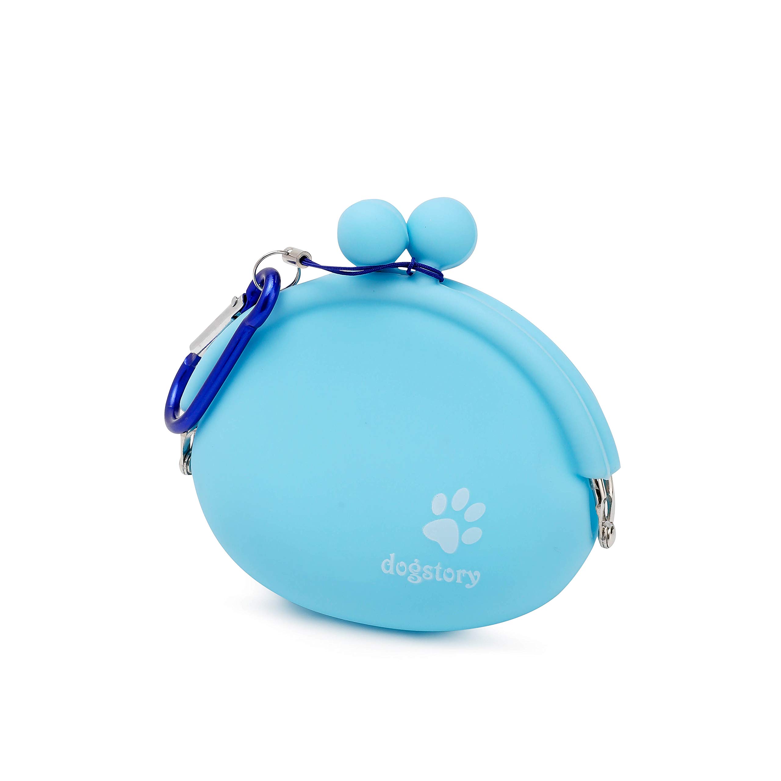 Dog Treat Bag Fashion Portable Multi-Purpose Small Treat Pouch Pet Treat Bag for Dog Training Sports(Blue).