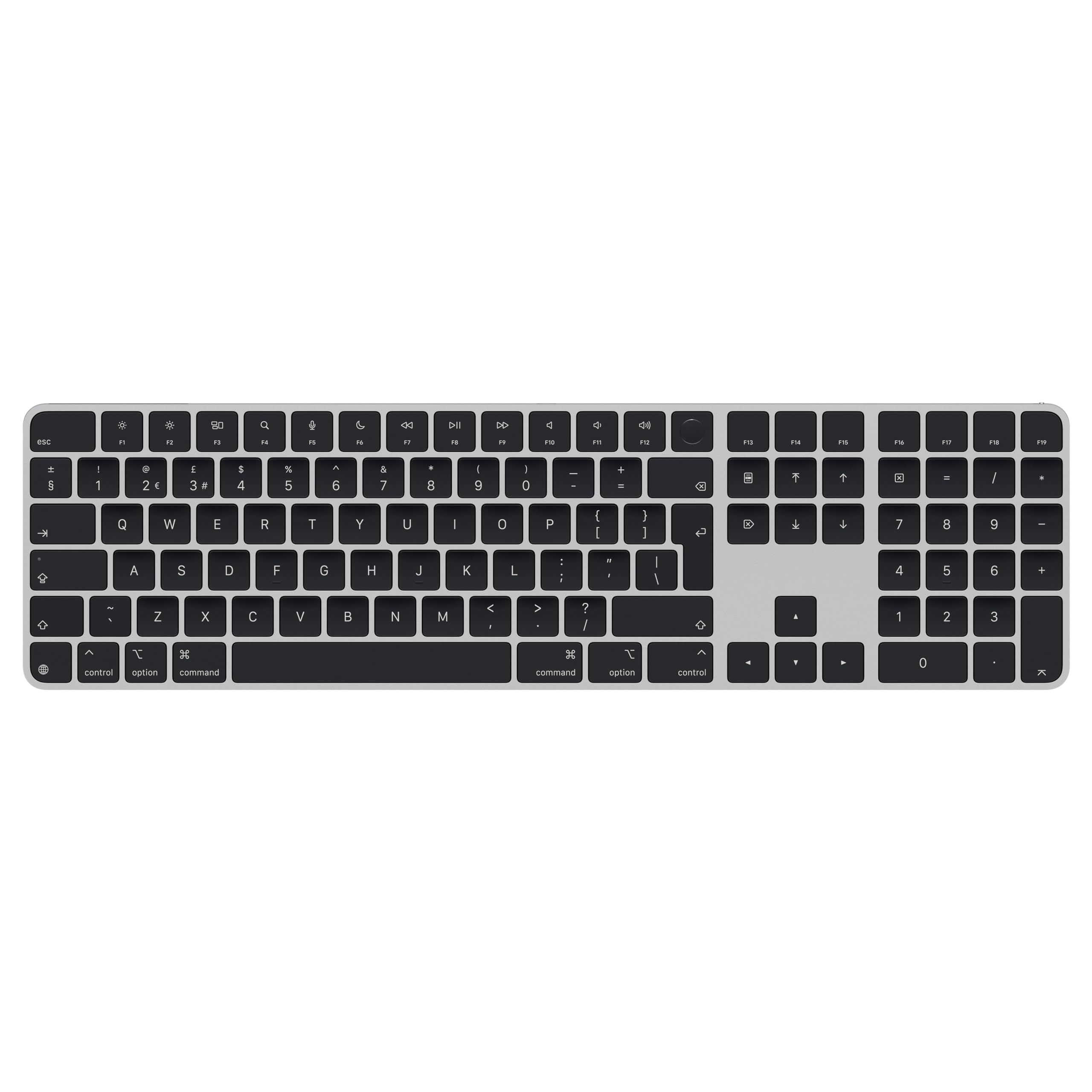 Apple Magic Keyboard with Touch ID and Numeric Keypad for Mac models with Apple silicon - British English - Black Keys ​​​​​​​