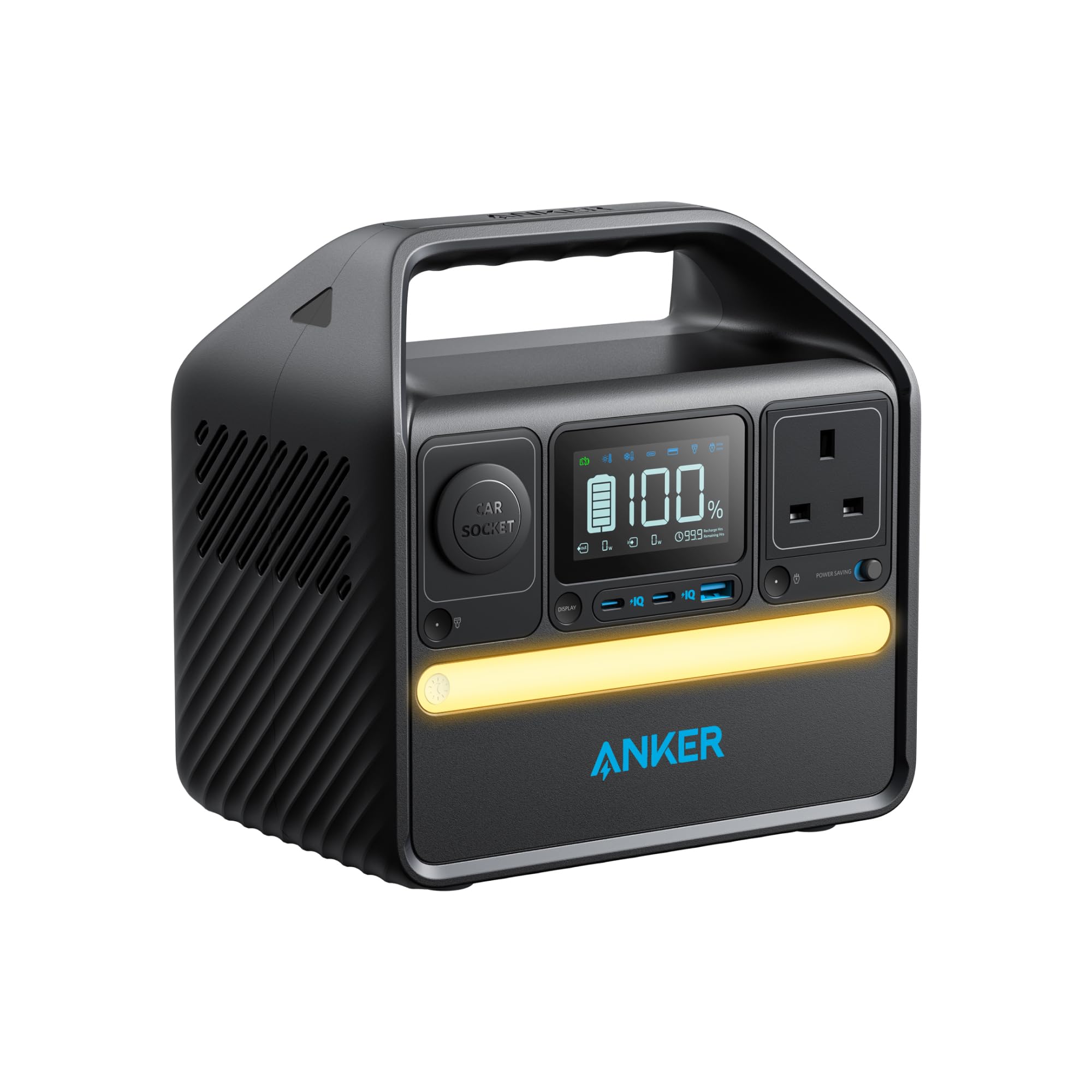 Anker 521 Portable Power Station Upgraded with LiFePO4 Battery, 256Wh 5-Port PowerHouse, 300W (Peak 600W) Solar Generator (Solar Panel Optional), 2 AC Outlets, 60W USB-C PD Output, Outdoor Generator