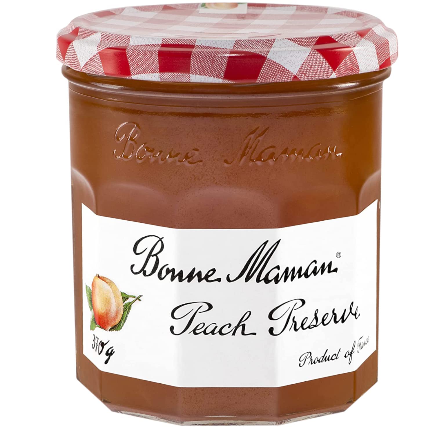 Bonne Maman Peach Preserve, Marmalade Fruit Jam, 13 oz ℮ 370 g