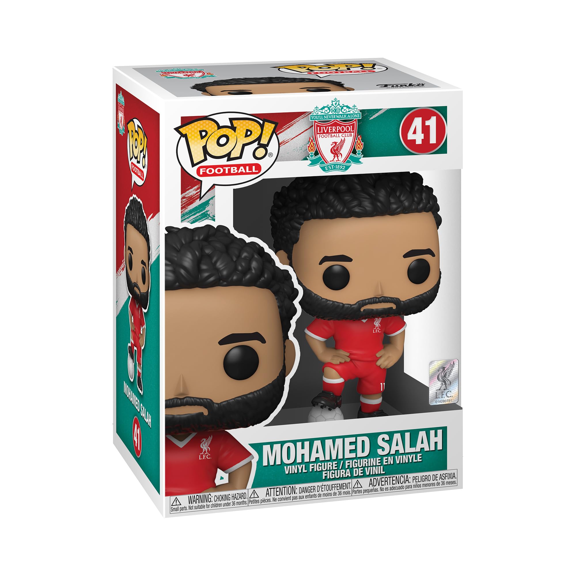 Funko POP Football: Liverpool Mohamed Salah, Multi Color, 52173