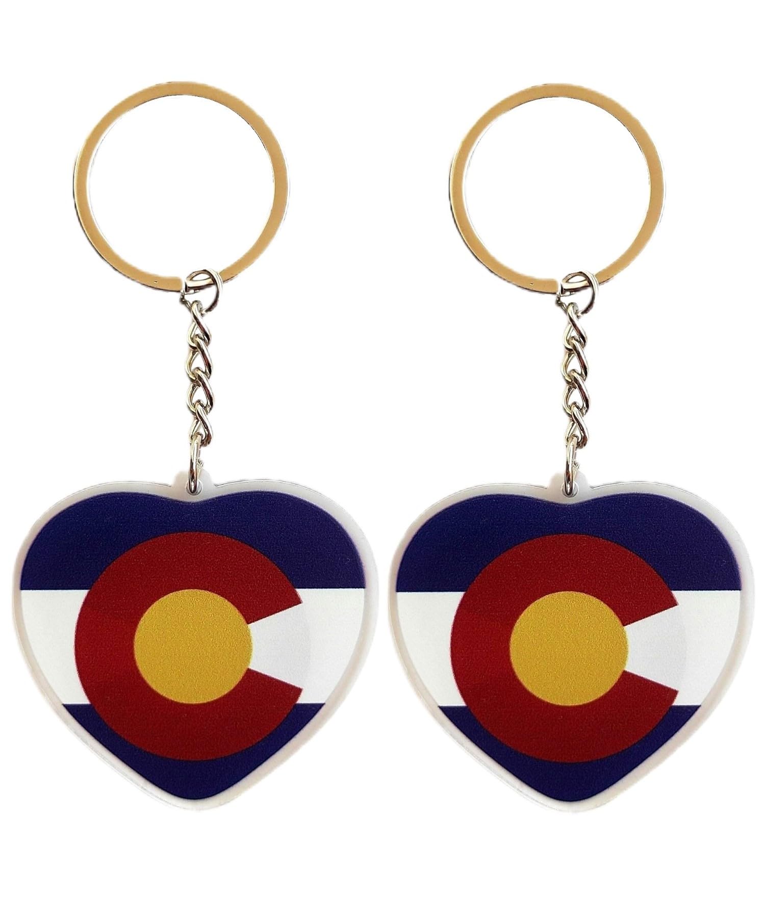 JAVD Colorado Flag Keychain - 2 Pack