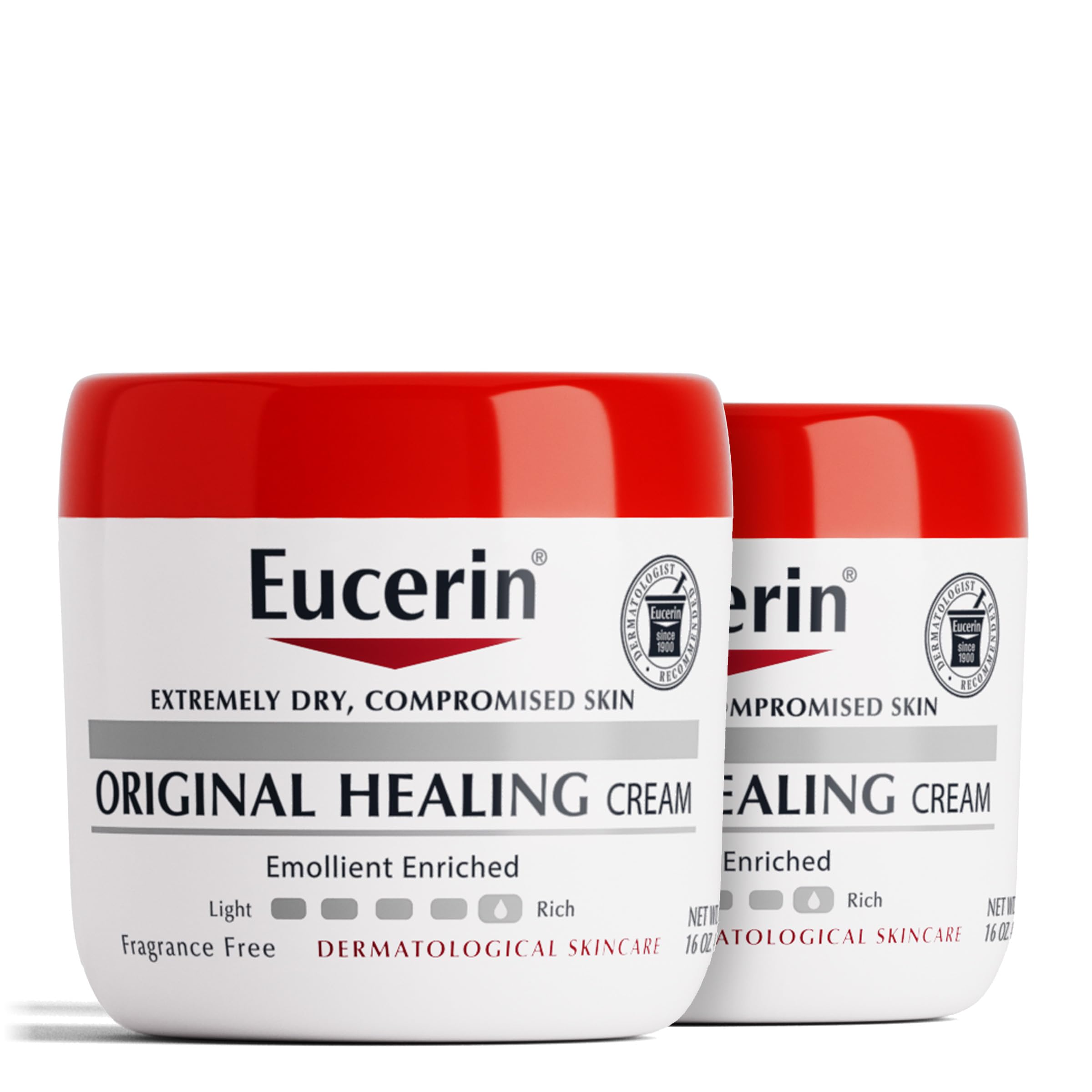 EucerinOriginal Healing, Creme for Very Dry, Sensitive Skin, Fragrance Free (pack of 2)