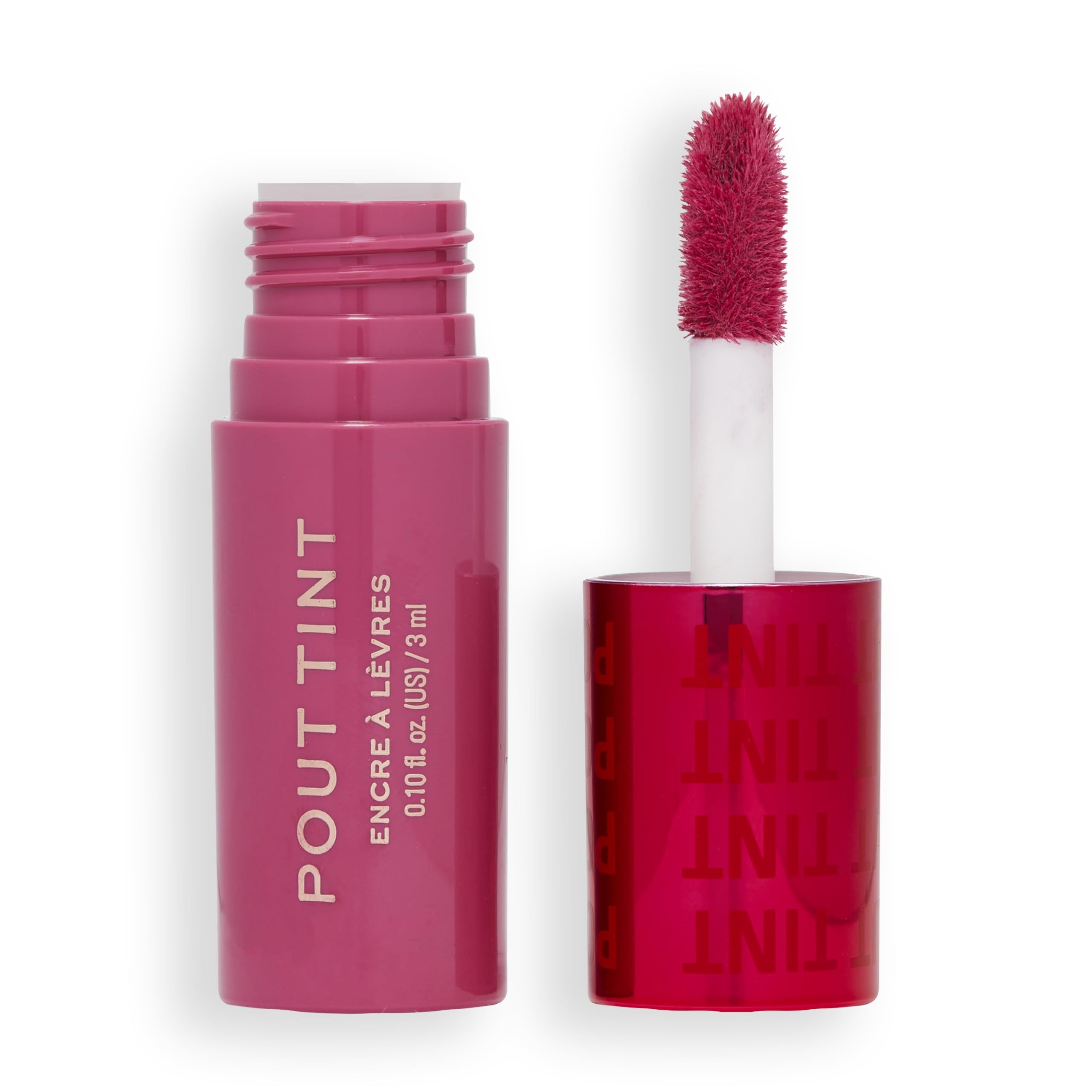 Makeup RevolutionPout Tint Lip Gloss, Lightweight & Buildable Formula, Gloss to Stain Finish, Mad About Mauve, 0.1 Fl.Oz.