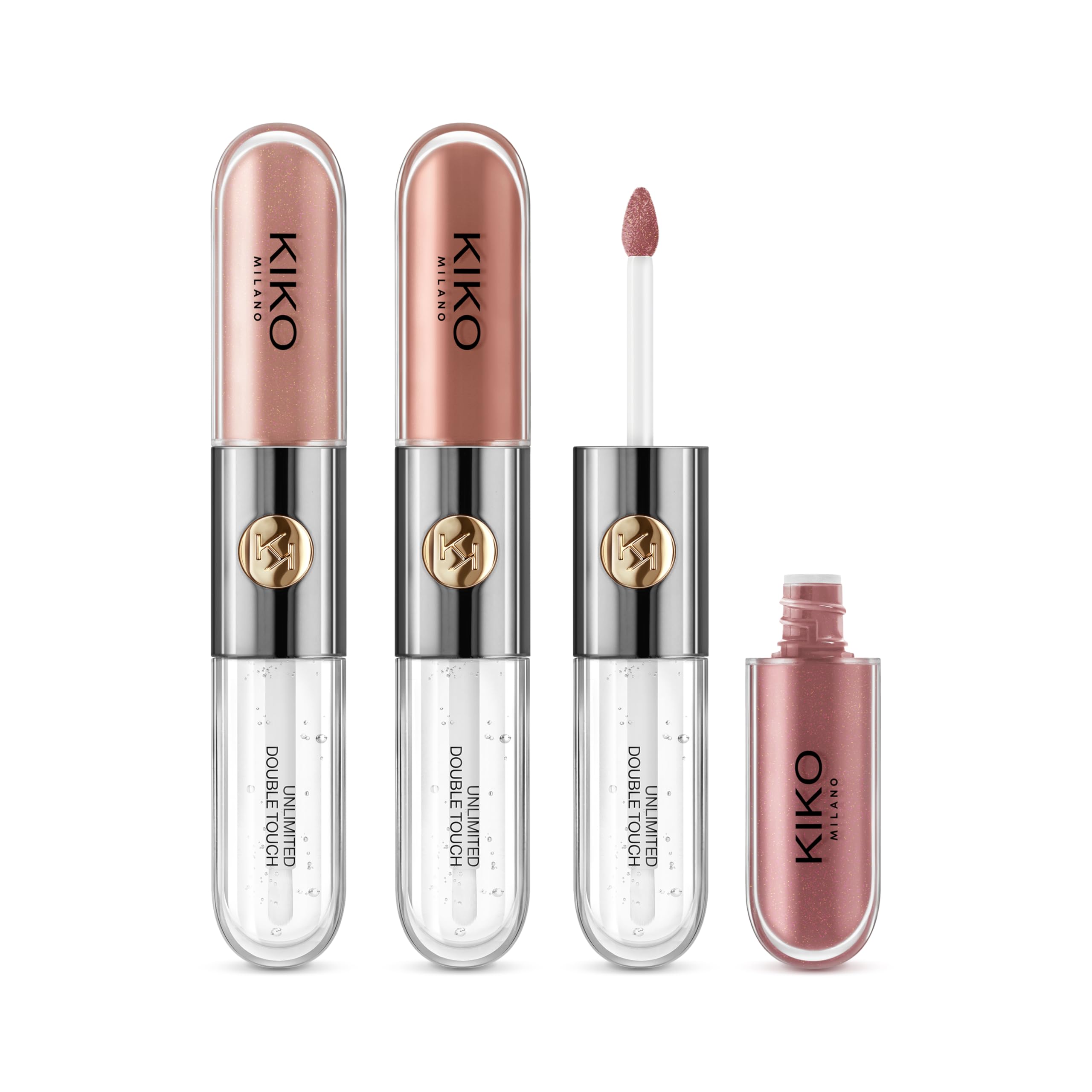 KIKO Milano Unlimited Double Touch Lip Set 01 | Lip Kit Containing 3 Two-Step Liquid Lipsticks