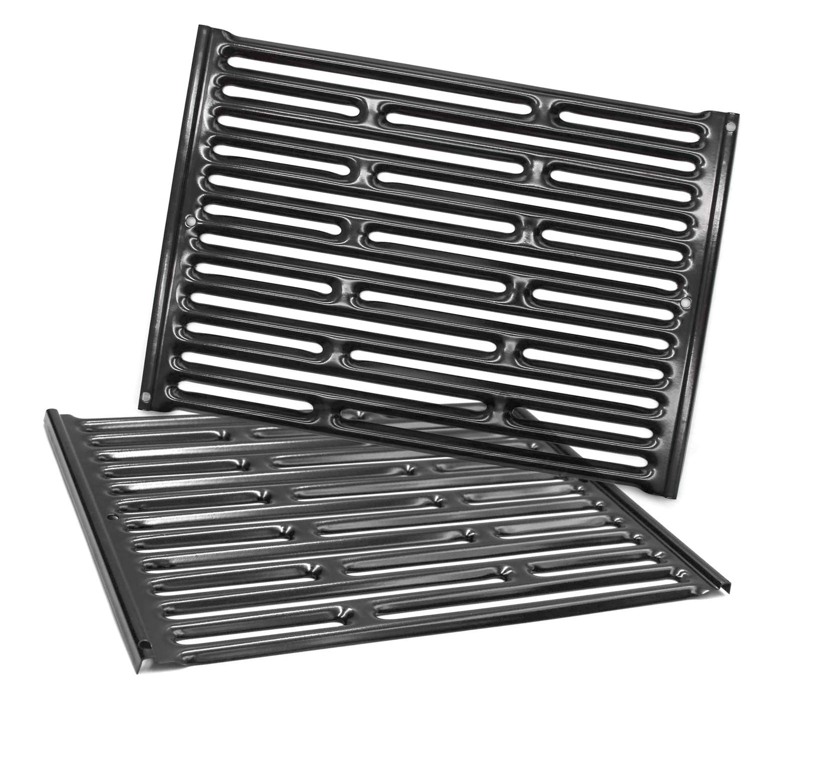 Htanch PG521 (2-Pack) Porcelain Steel Cooking Grid Grates for Weber Genesis Silver A, Spirit E200,Spirit 500,Spirit 210 (2007-2012) Gas Grills, 7521 65905 7522 7523 65904